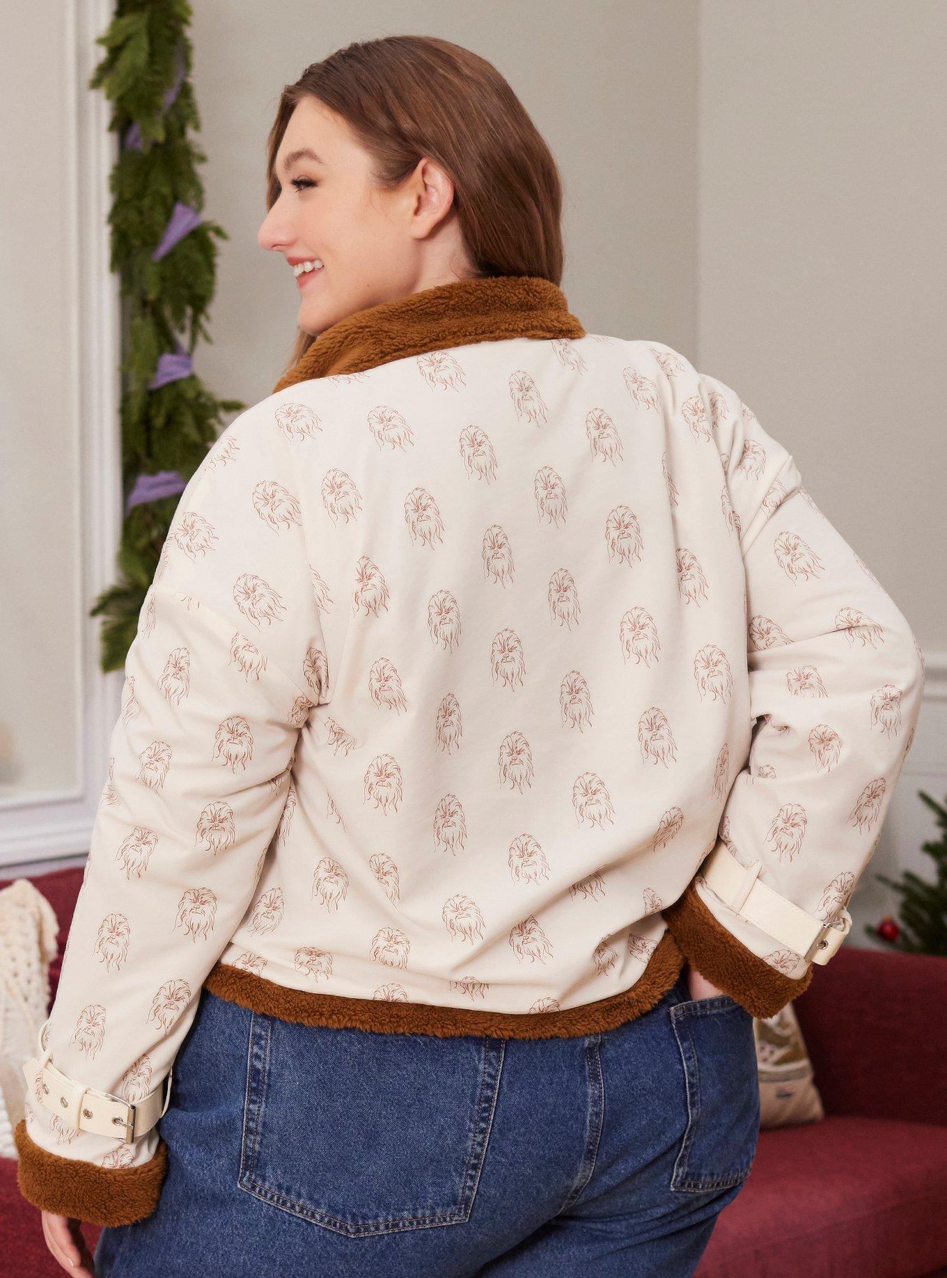 Her Universe Star Wars Chewbacca Sherpa Reversible Jacket Plus Size Her Universe Exclusive, MULTI, alternate