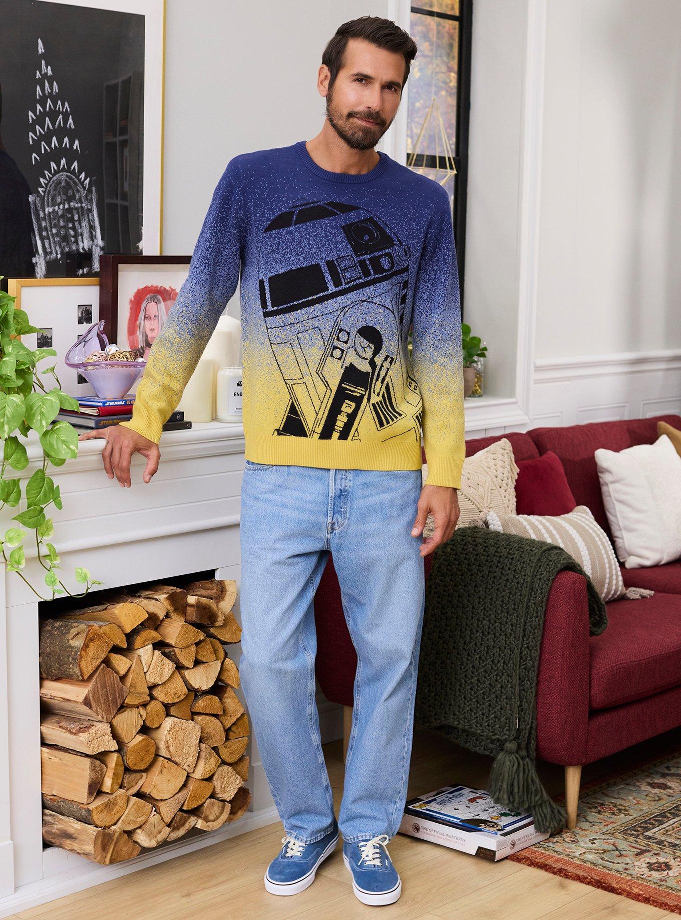 Our Universe Star Wars R2-D2 & C-3PO Intarsia Sweater Our Universe Exclusive, MULTI, alternate