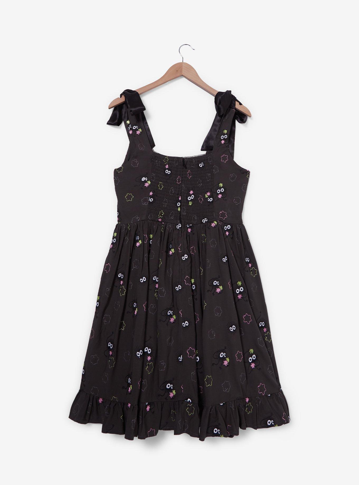 Her Universe Studio Ghibli Spirited Away Soot Sprites Allover Print Plus Size Tank Dress — BoxLunch Exclusive, BLACK, alternate