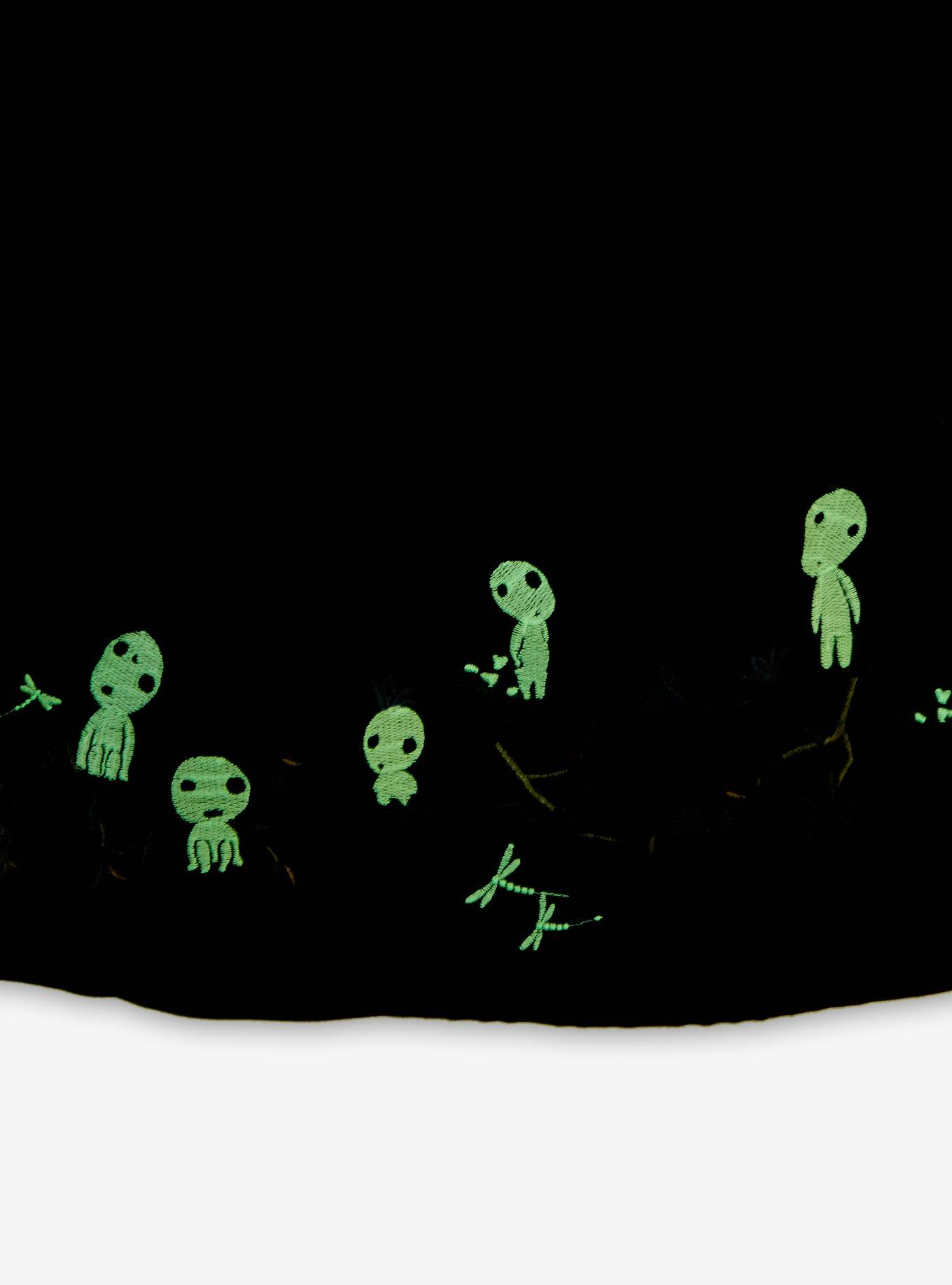 Her Universe Studio Ghibli Princess Mononoke Kodama Glow-in-the-Dark Dress &mdash; BoxLunch Exclusive, BLACK, alternate