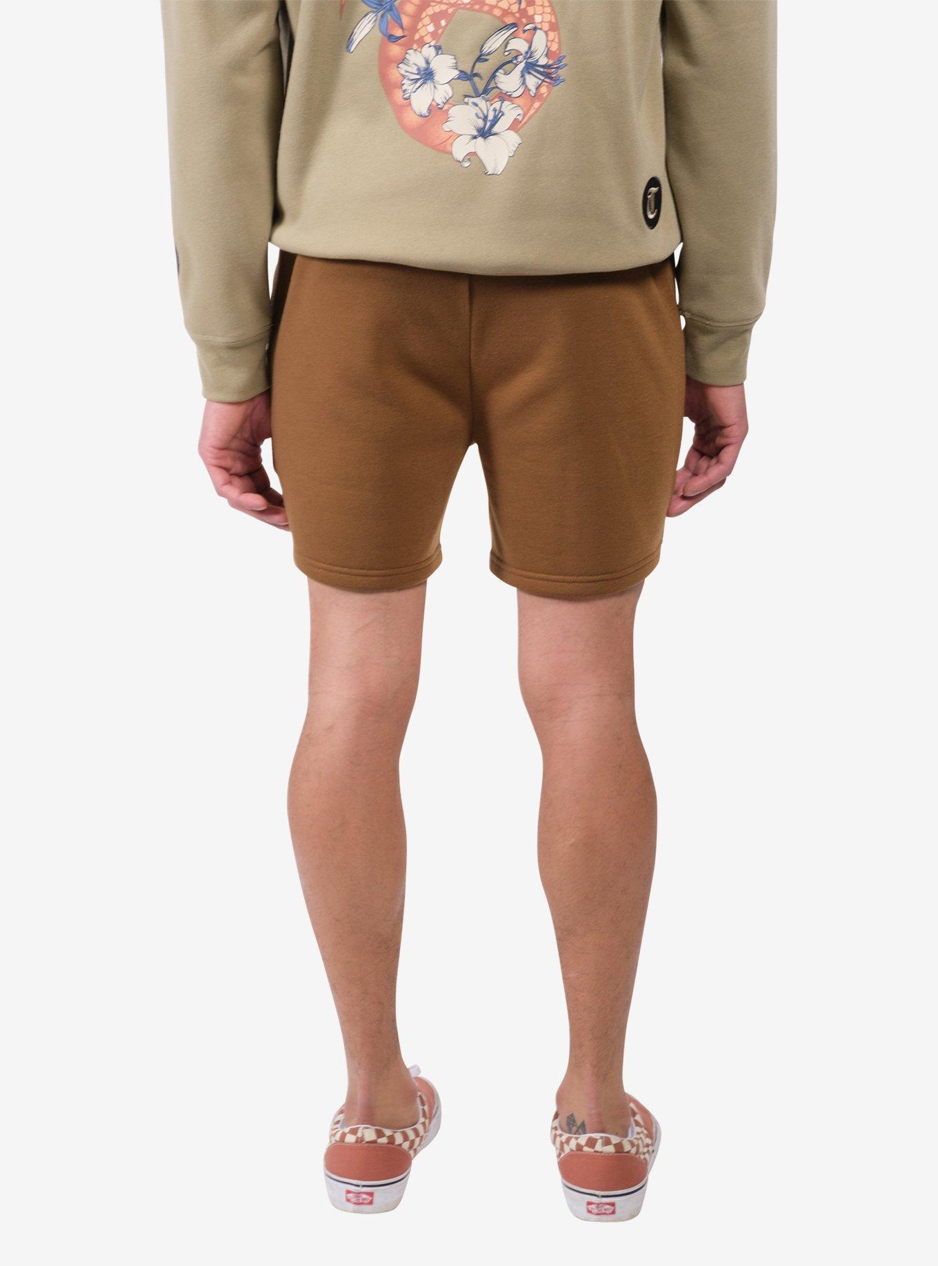 Toffee Seal Zip Pocket Short, BROWN, alternate