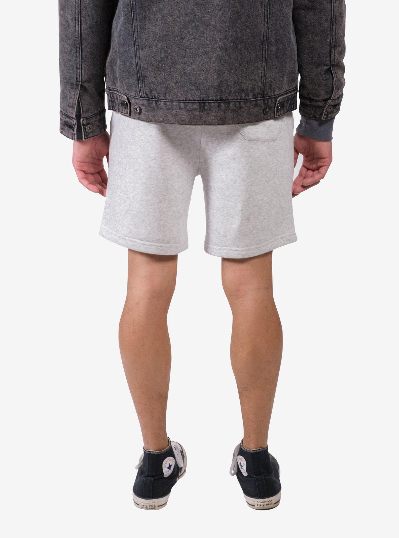 Oatmeal Zip Pocket Fleece Short, GREY, alternate