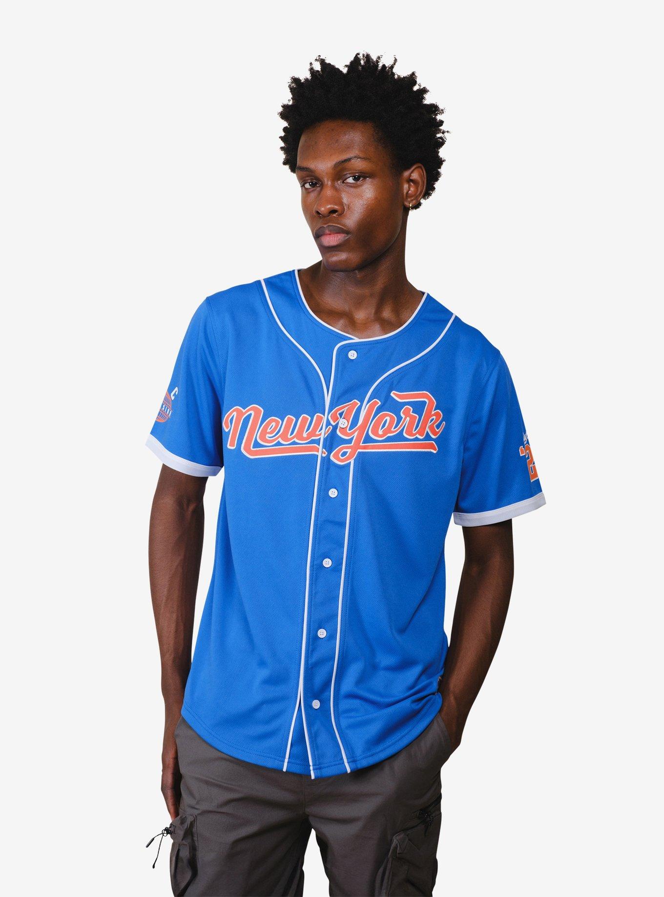 NY Excelsior Royal Blue Baseball Jersey, BLUE, alternate