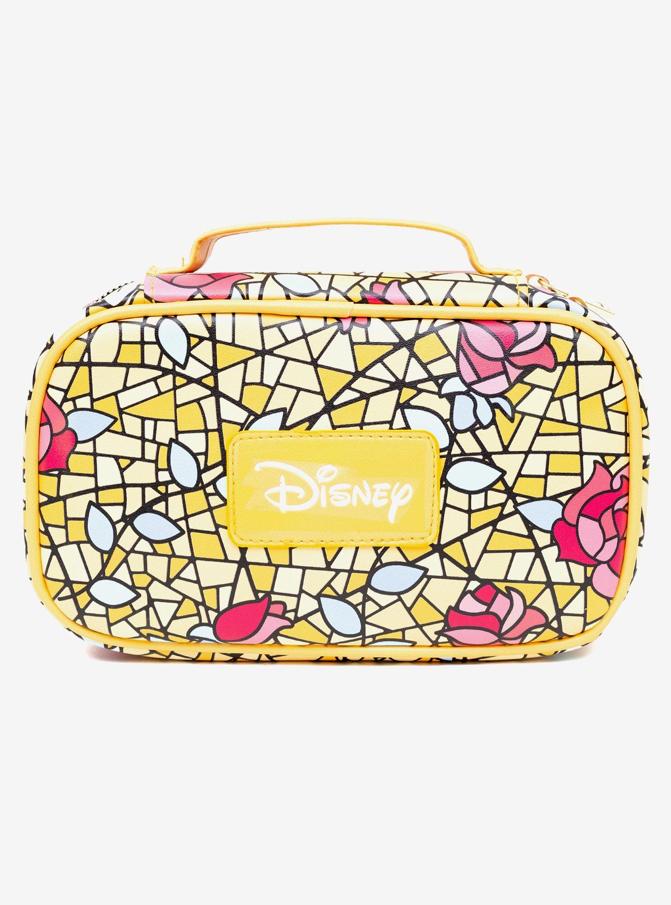 Buckle-Down Disney Beauty And The Beast Belle Stained Glass Makeup Bag, , alternate