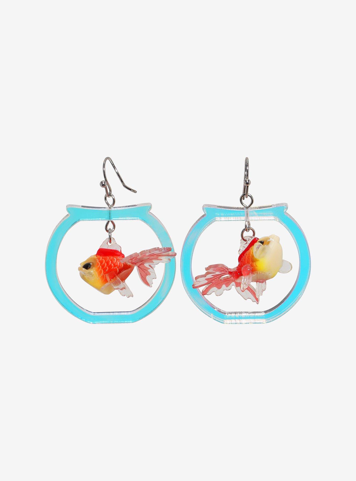Sweet Society Goldfish Bowl Earrings, , hi-res