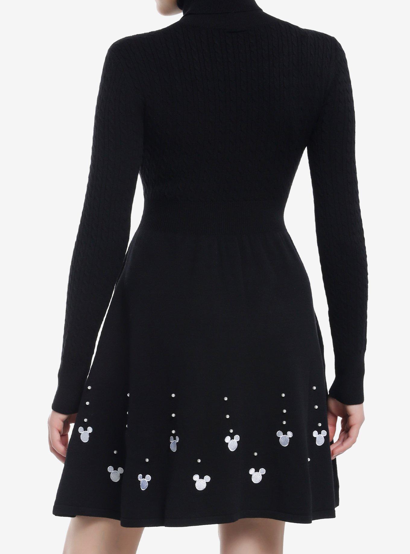 Her Universe Disney Mickey Mouse Sweater Dress Her Universe Exclusive, BLACK  WHITE, alternate