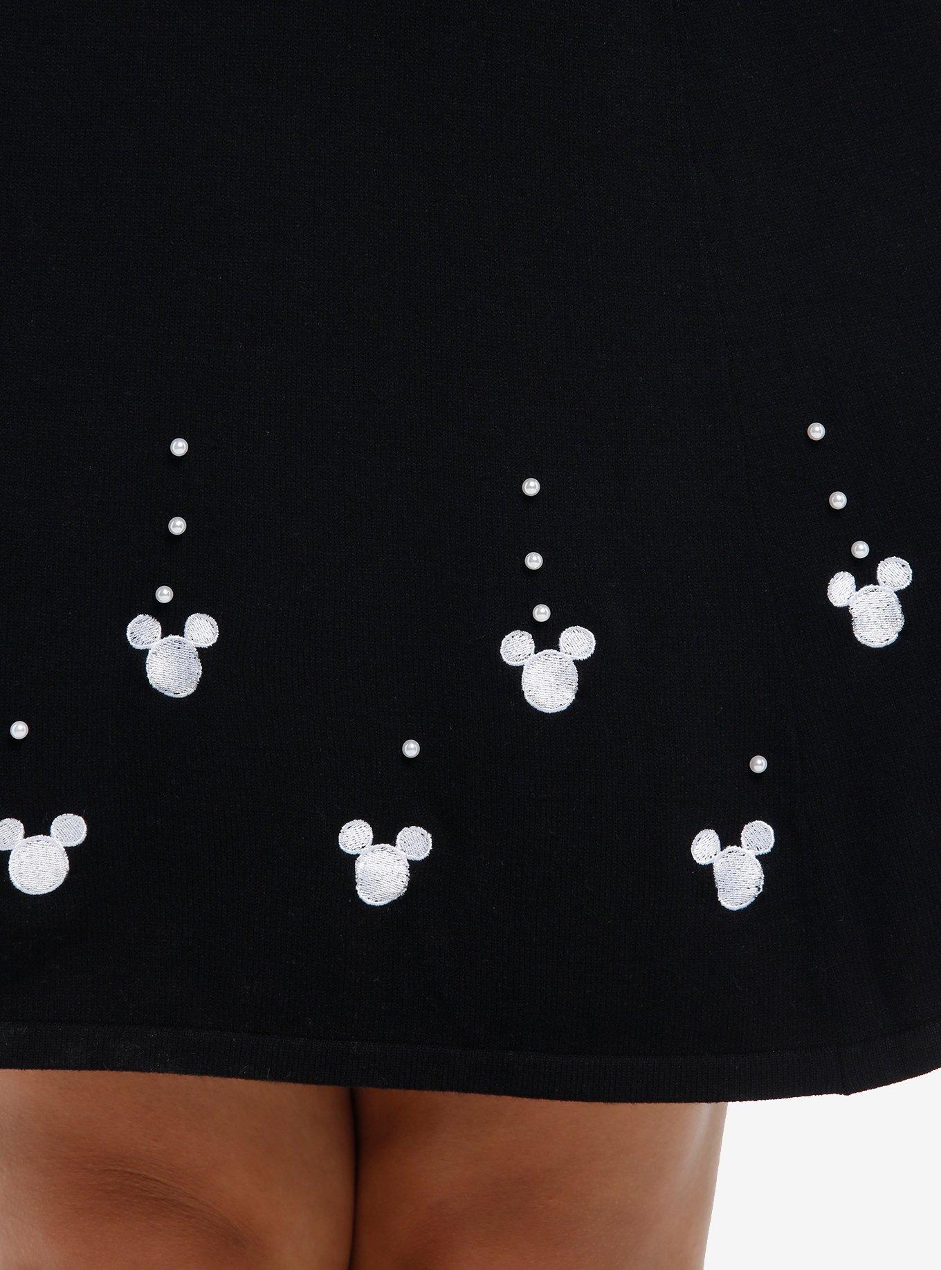 Her Universe Disney Mickey Mouse Sweater Dress Plus Size Her Universe Exclusive, BLACK  WHITE, alternate