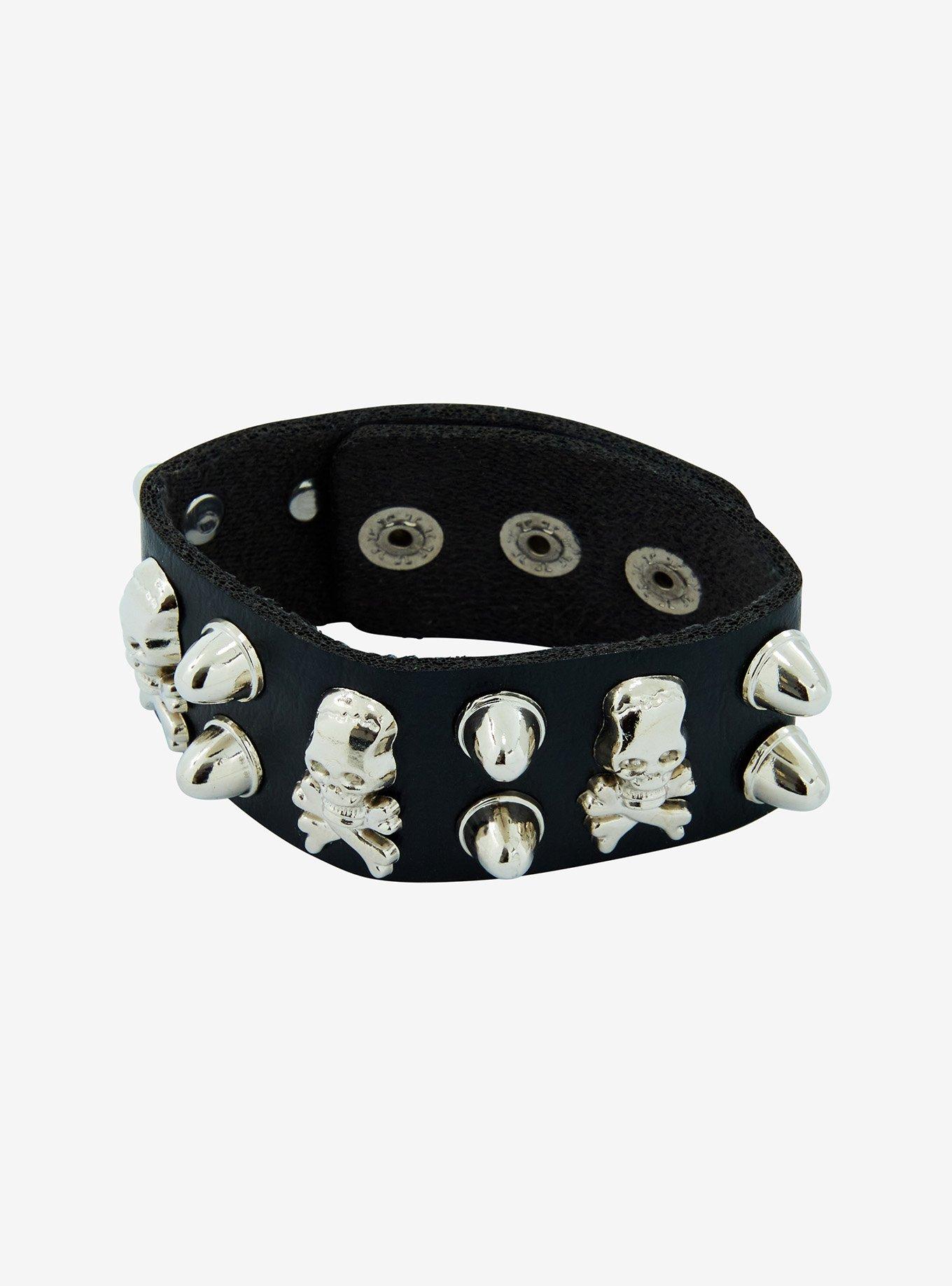 Social Collision Skull Vinyl Bracelet Set