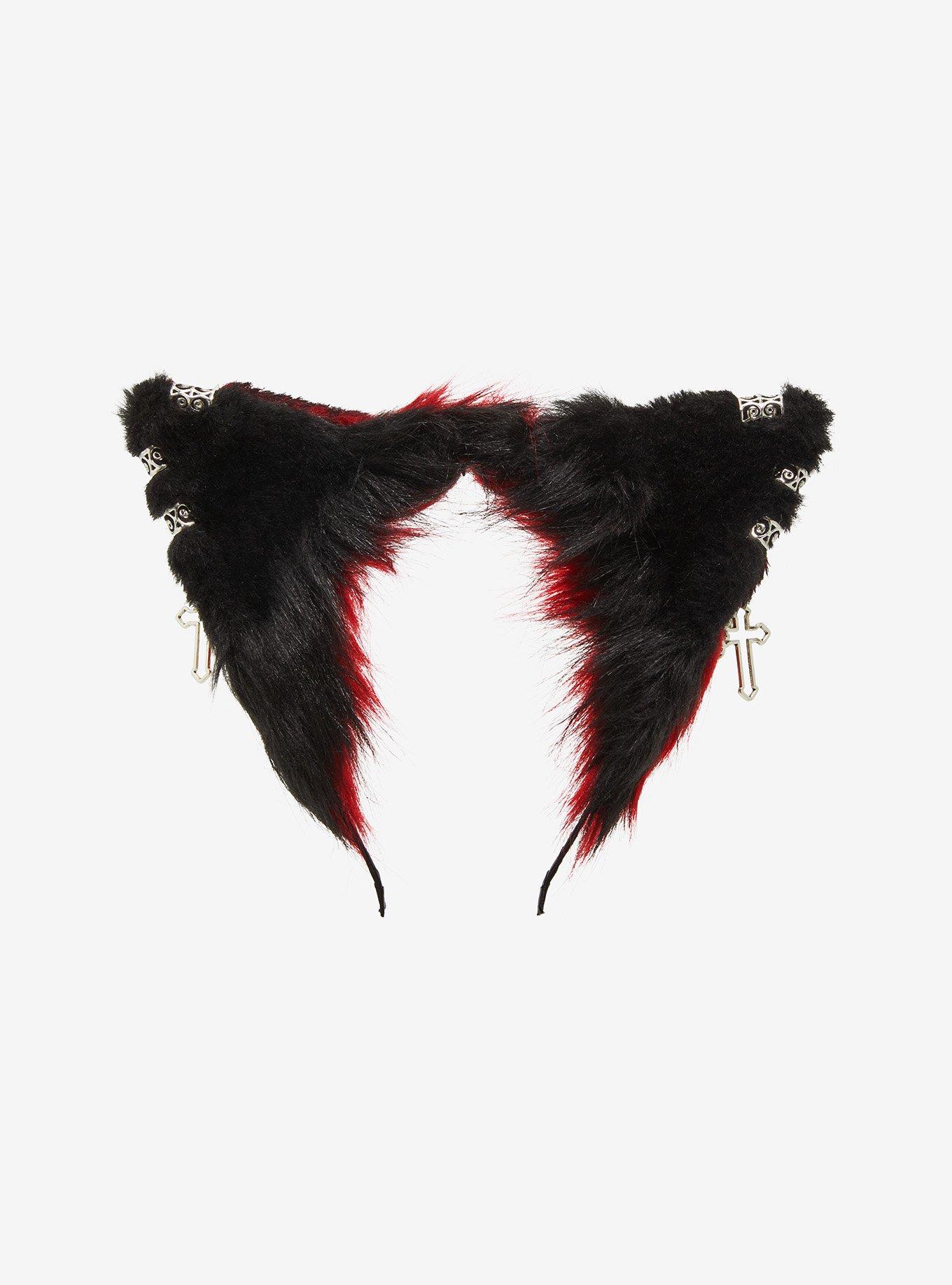 Social Collision Chain Cat Ear Headband, , alternate