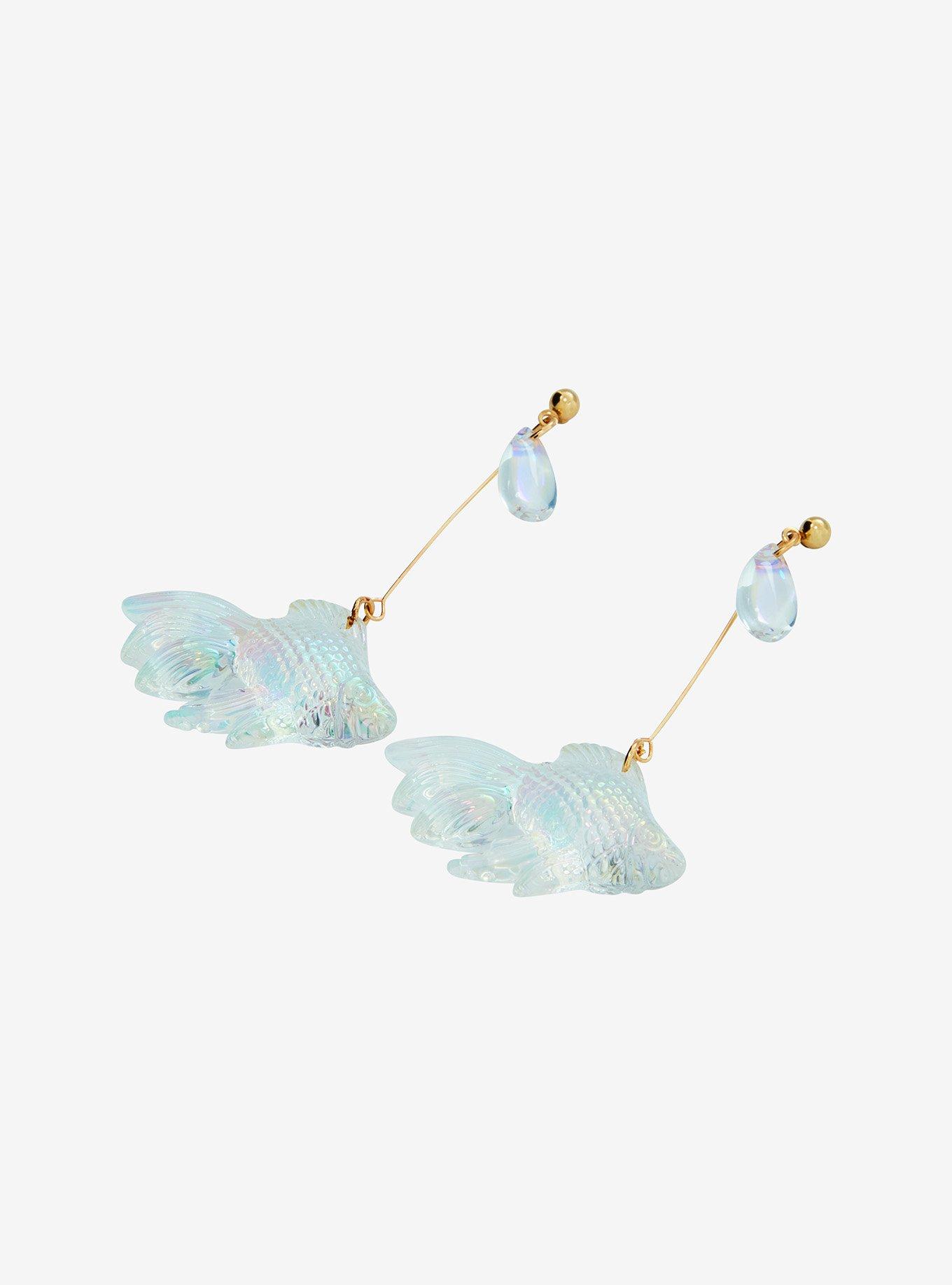 Sweet Society Opal Fish Drop Earrings, , alternate