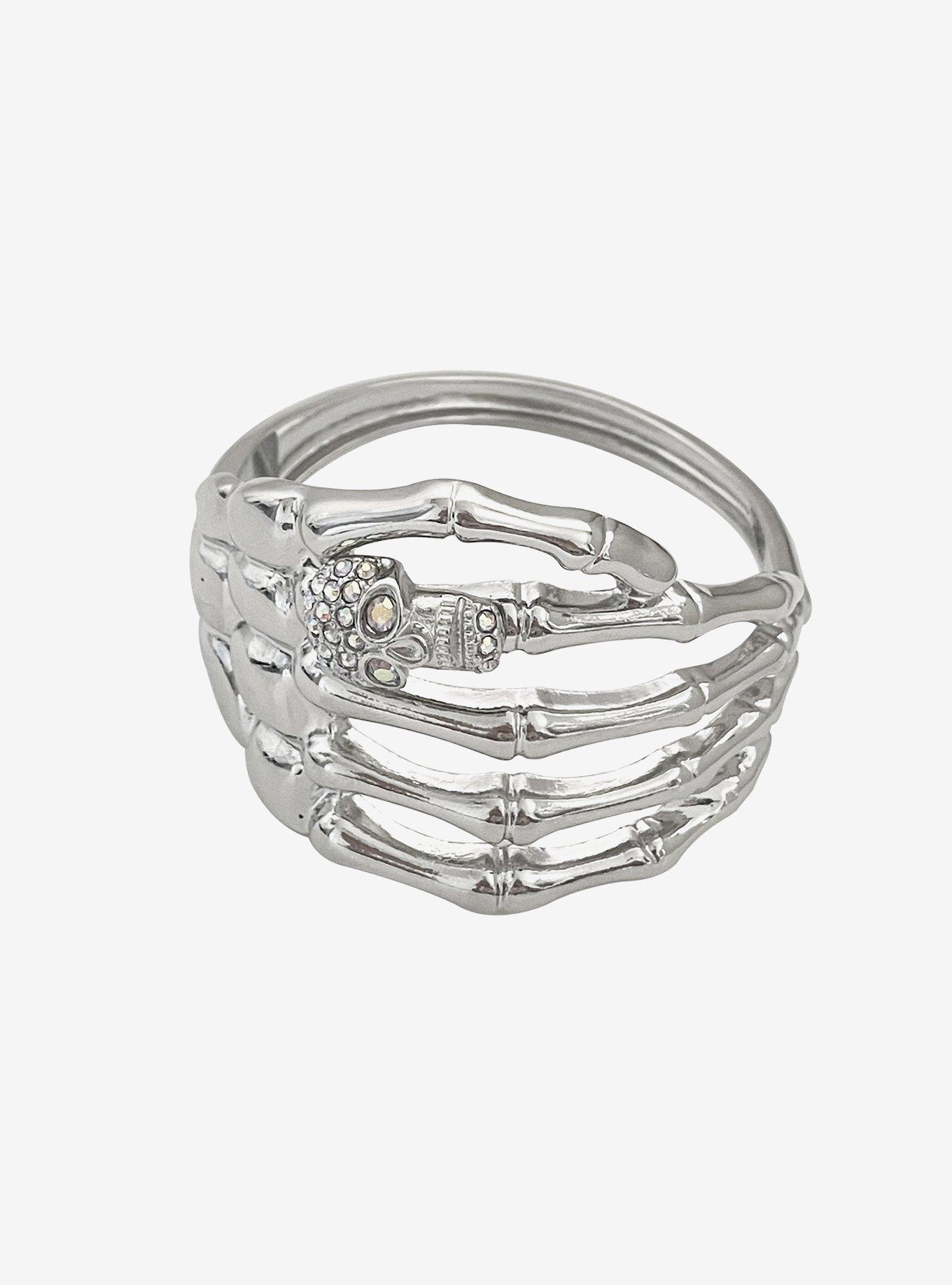 Social Collision Skeleton Bangle Bracelet