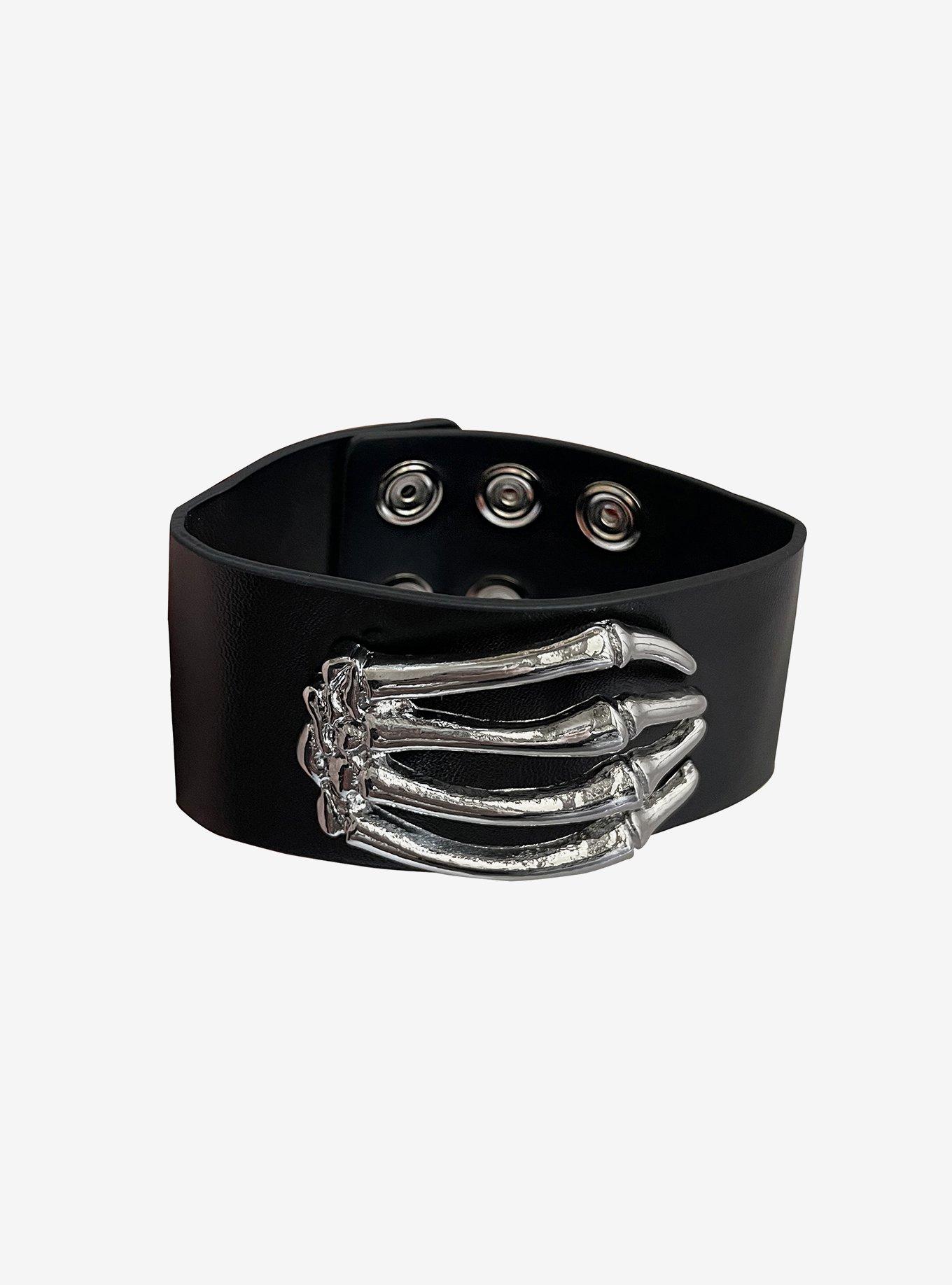 Social Collision Skeleton Hand Cuff Bracelet, , hi-res