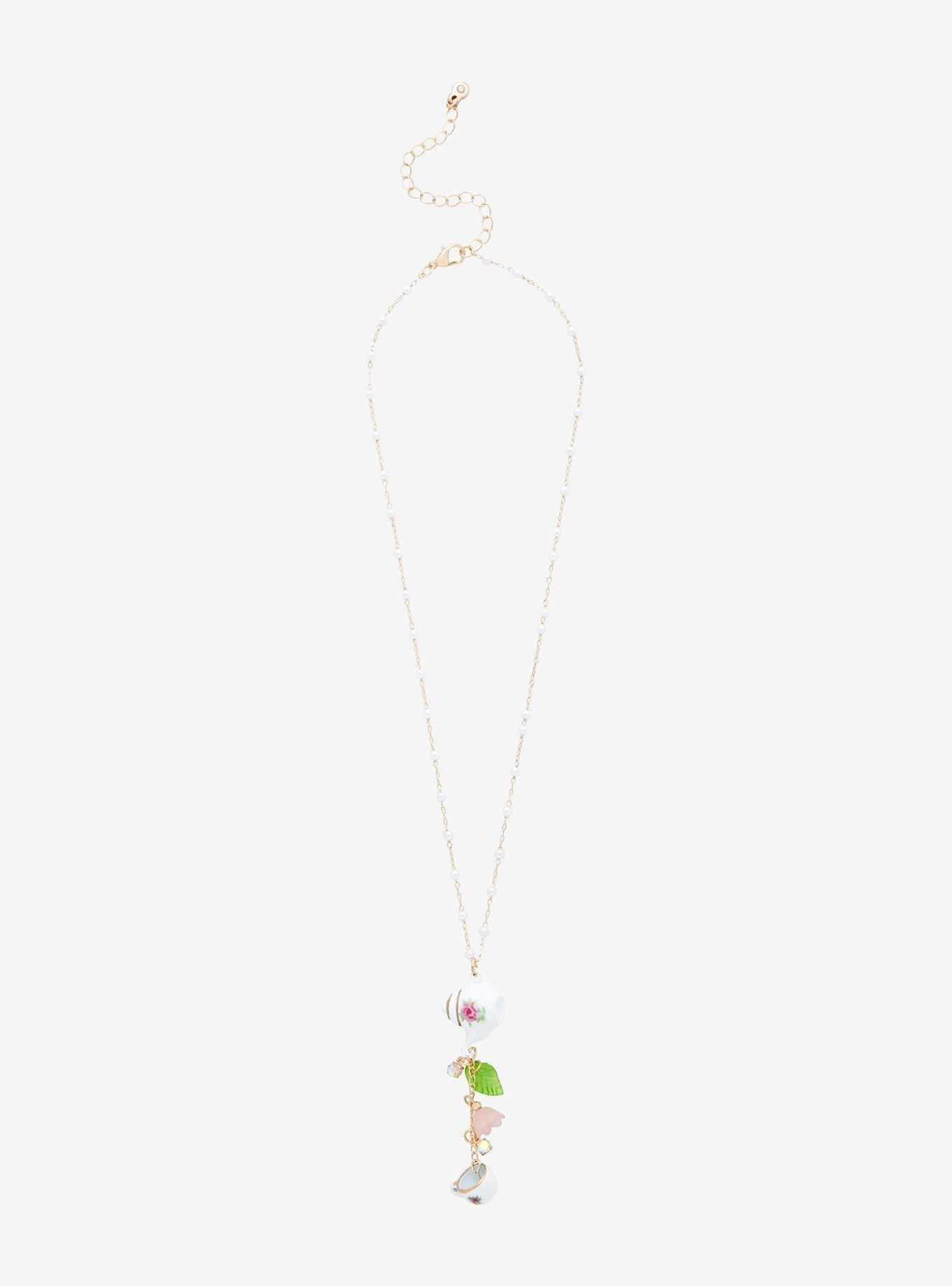 Sweet Society Floral Tea Necklace