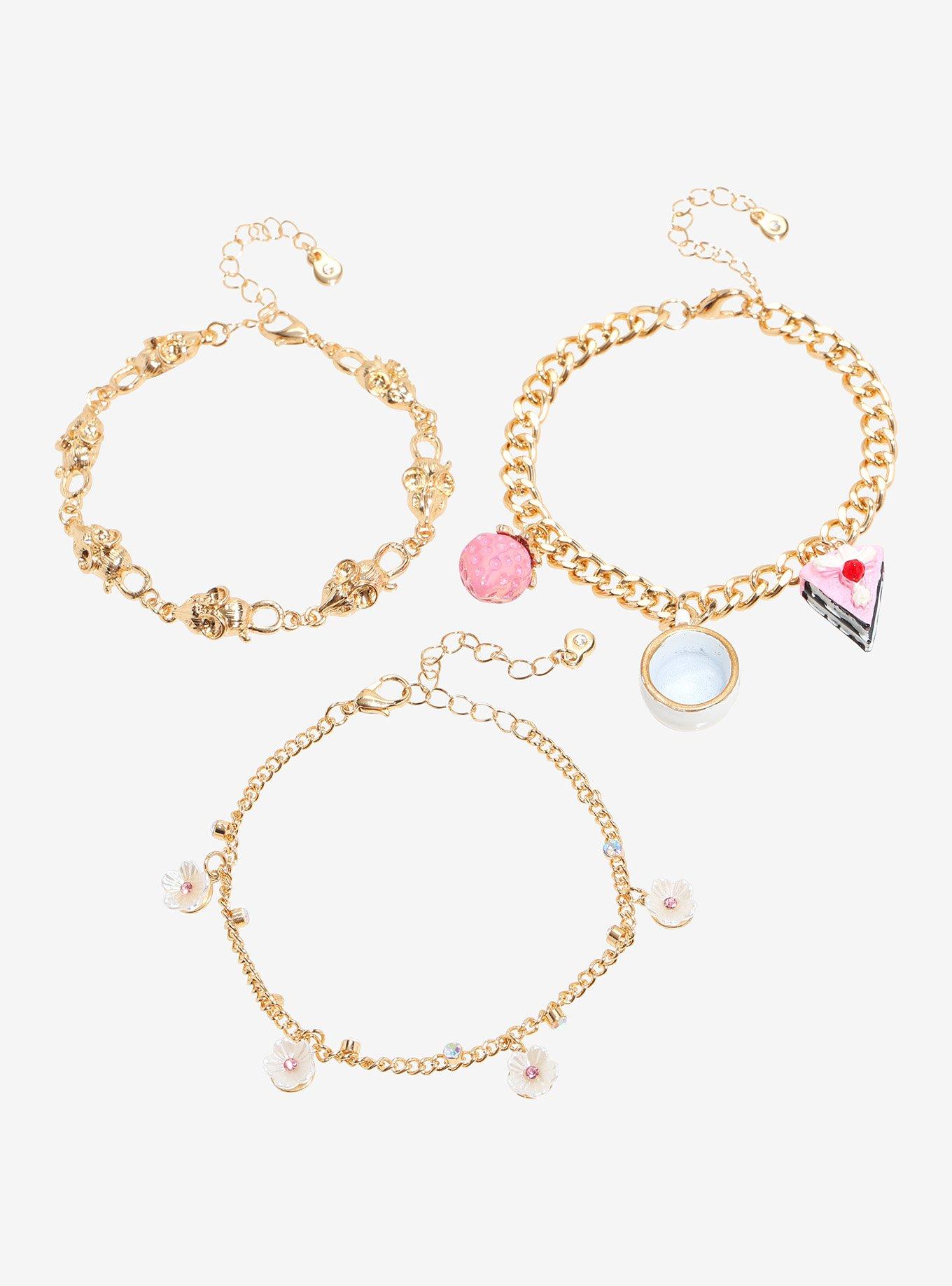 Sweet Society Tea Party Mouse Charm Bracelet Set, , hi-res