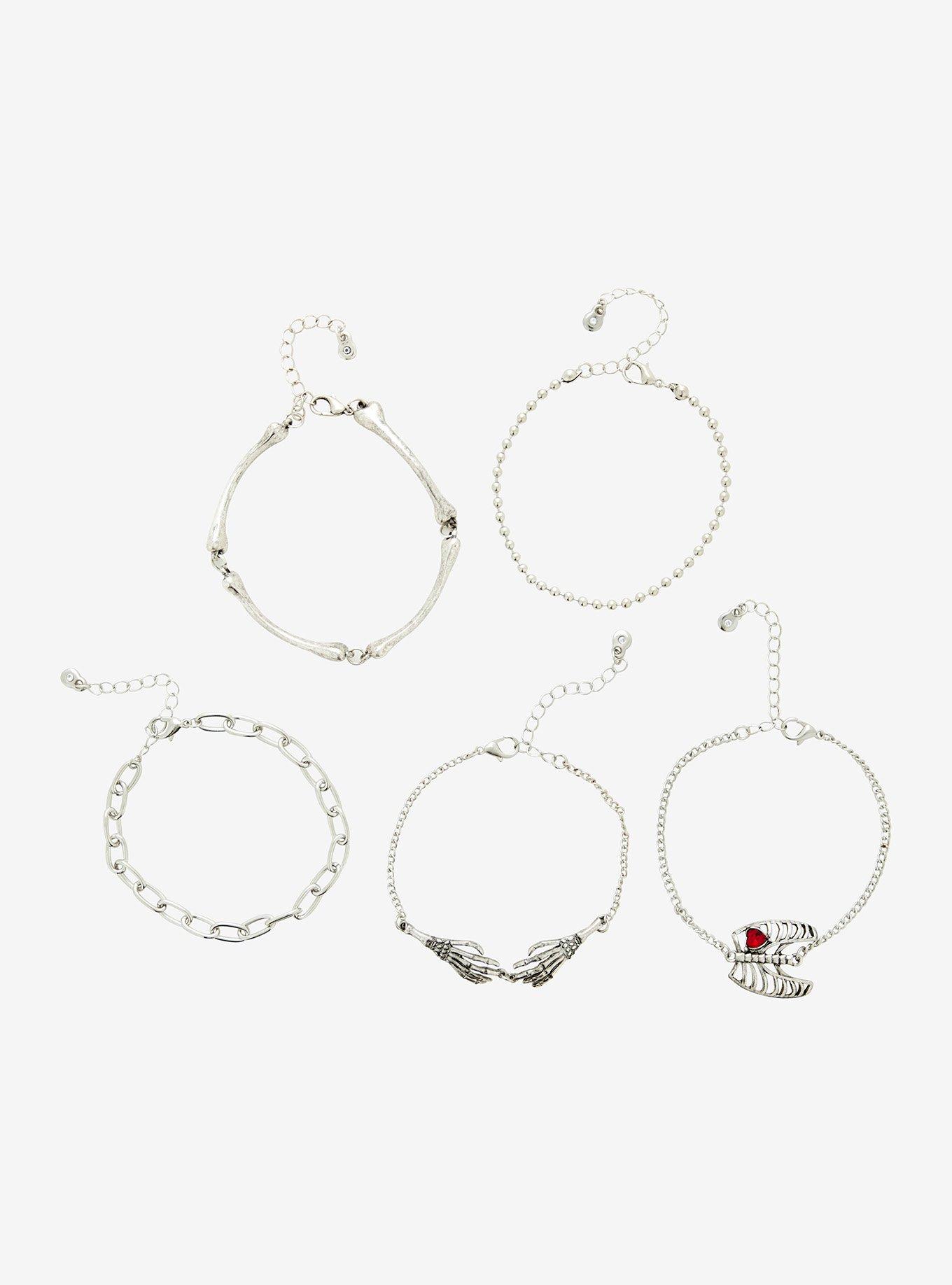 Social Collision Skeleton Parts Bracelet Set