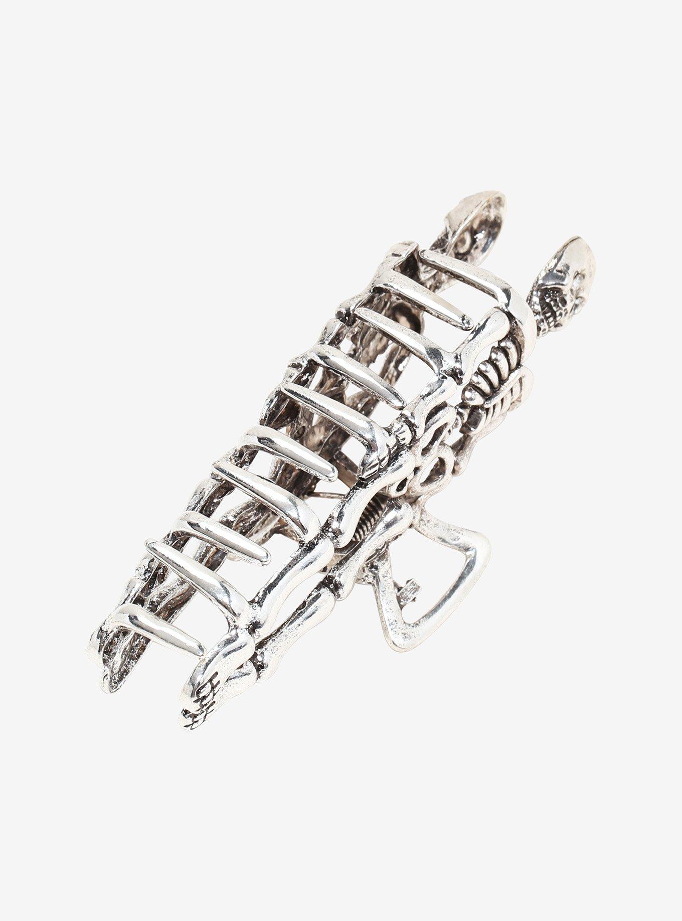 Social Collision Skeleton Claw Hair Clip, , alternate