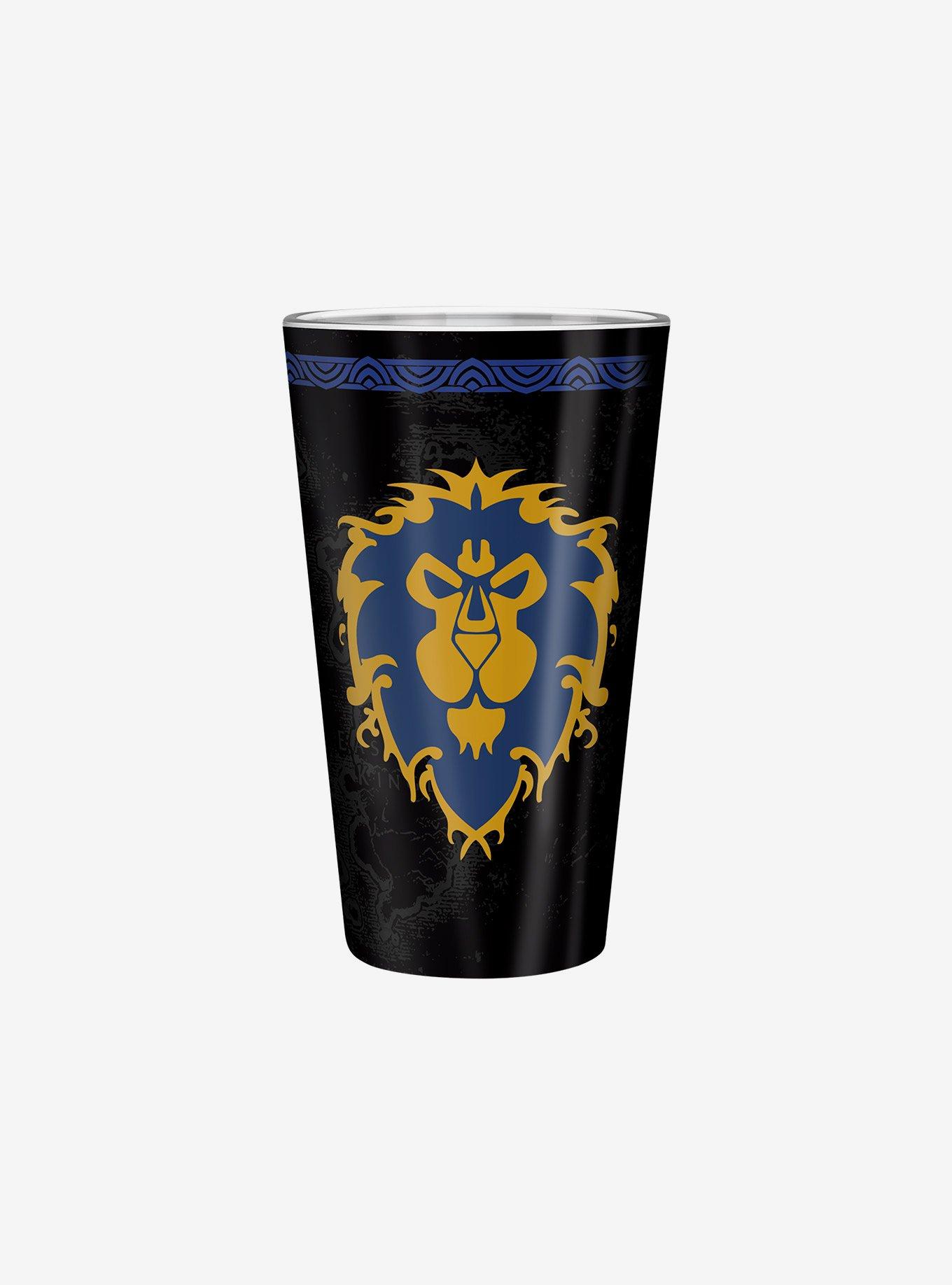 World of Warcraft Alliance Glass Cup Mug & Keychain Bundle, , hi-res