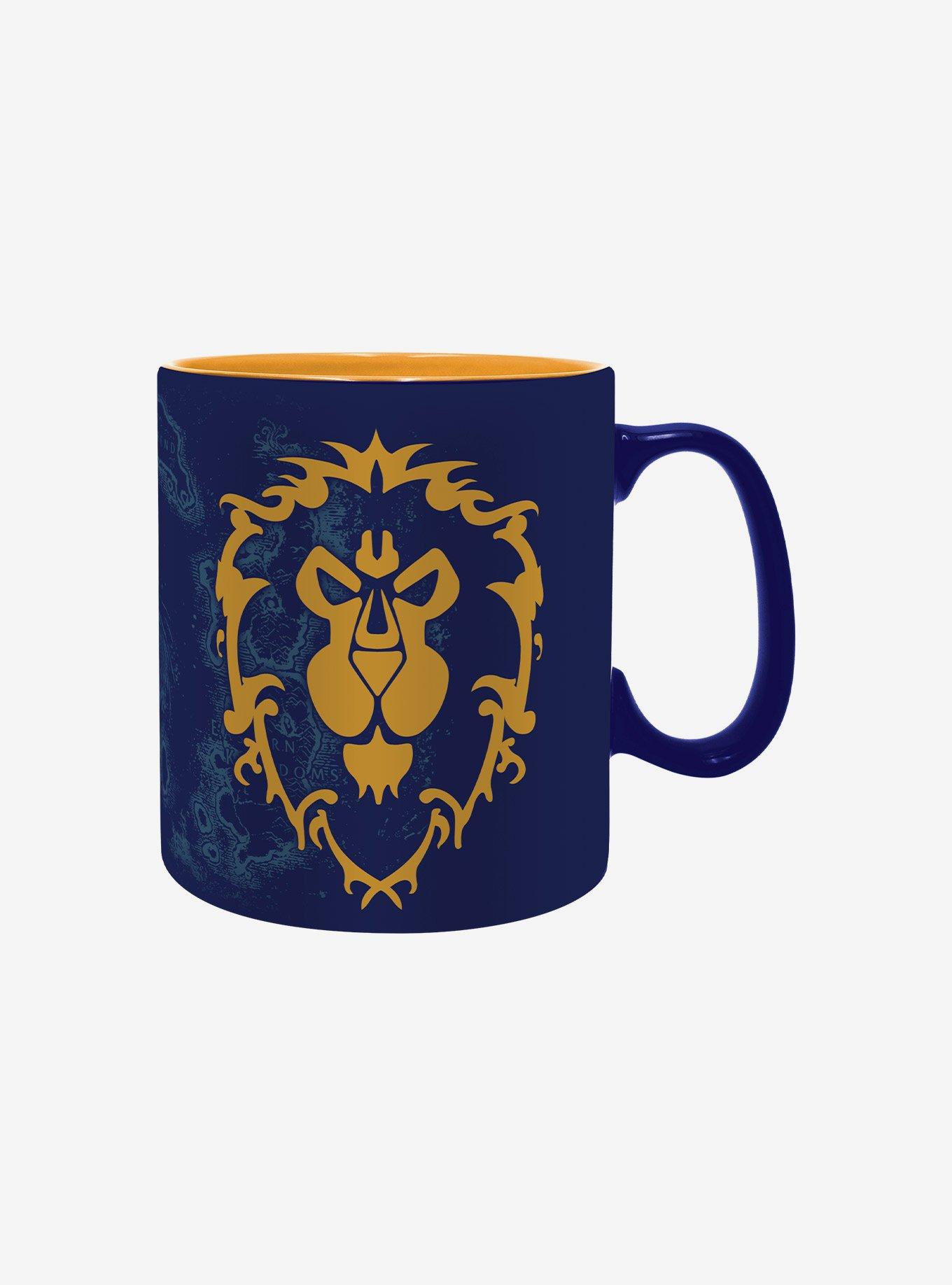 World of Warcraft Alliance Glass Cup Mug & Keychain Bundle, , alternate