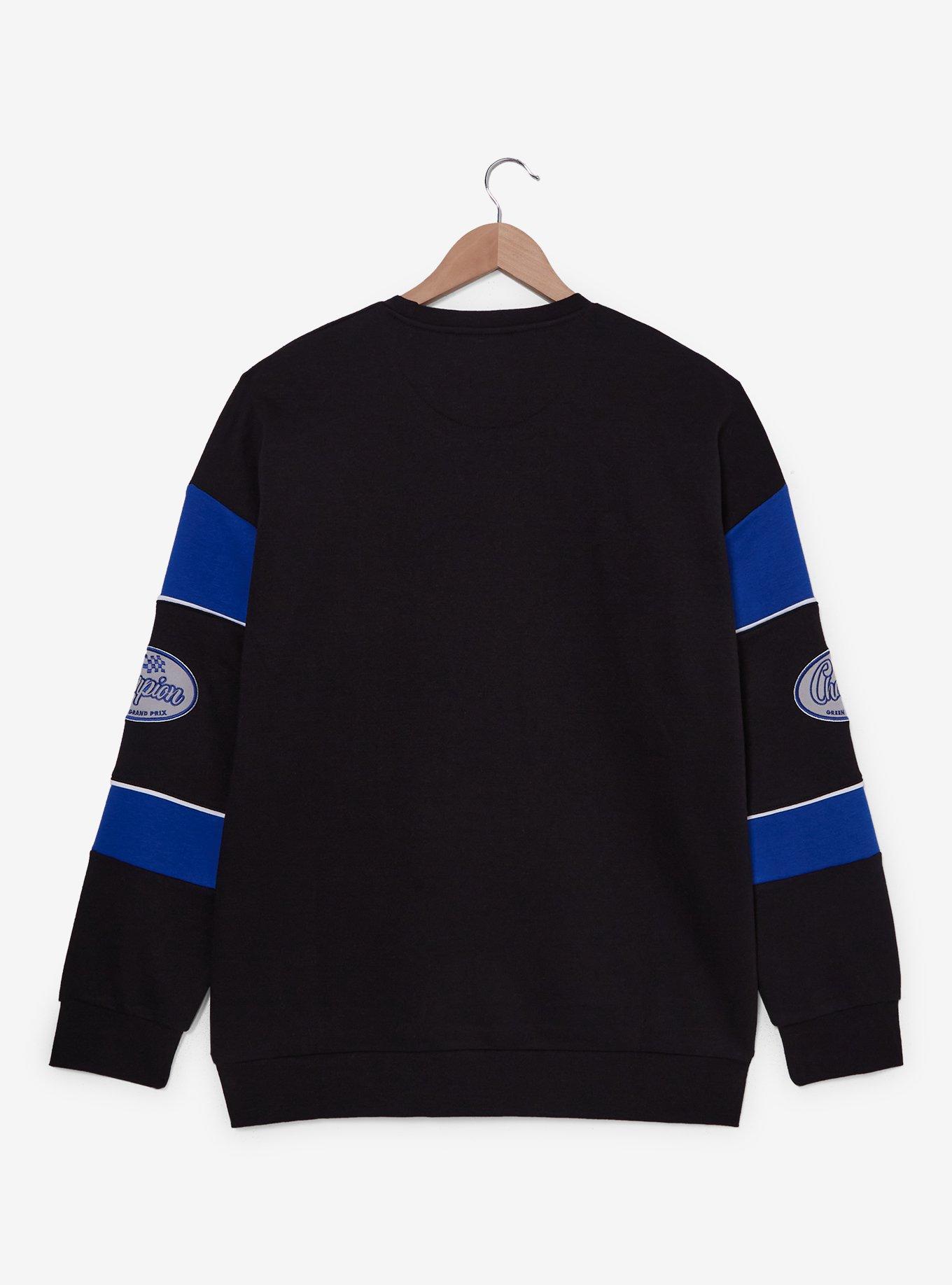 Sonic the Hedgehog World Champion Racing Crewneck — BoxLunch Exclusive, DARK BLUE, alternate