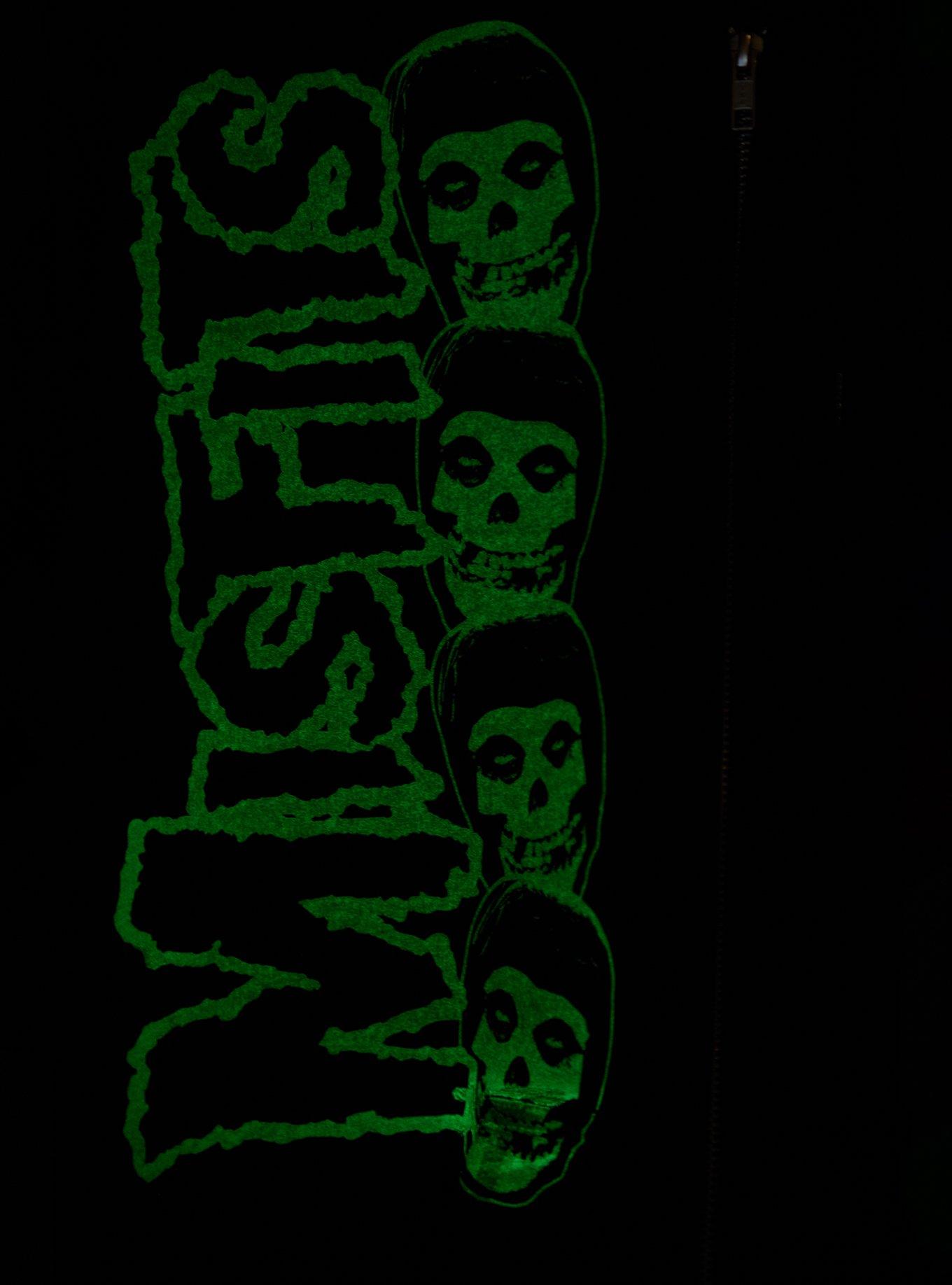 Misfits Crimson Ghost Glow-In-The-Dark Hoodie, BLACK, alternate