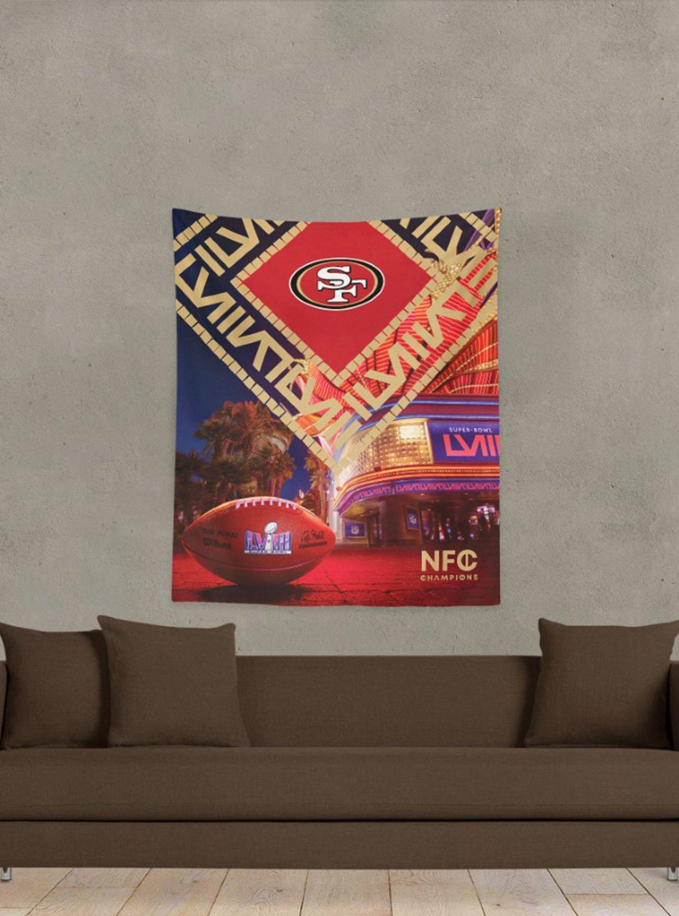 NFL 49ers SB58 Arrival Participant Small Printed Wall Tapestry, , alternate