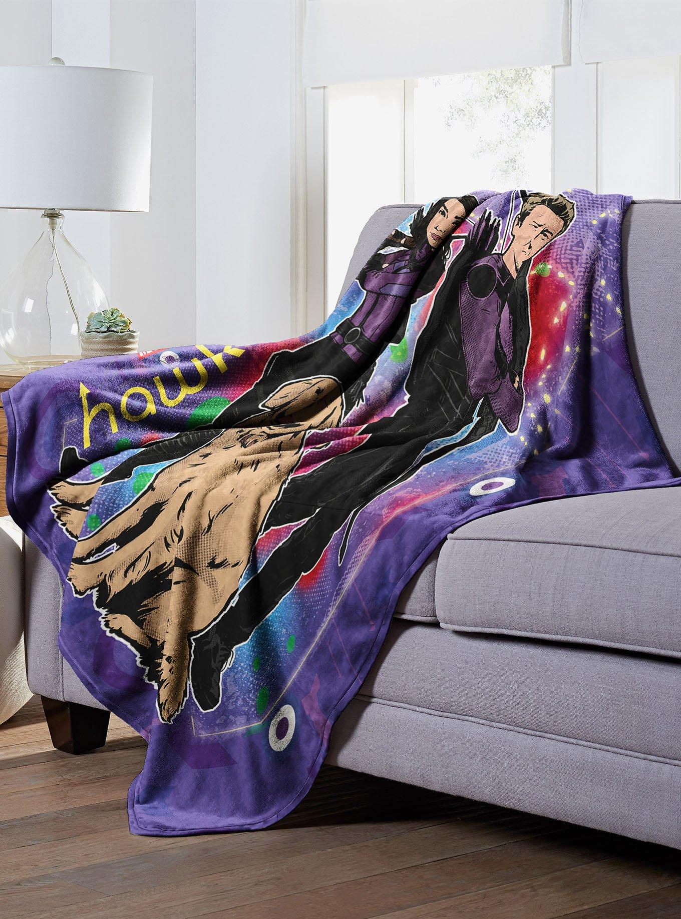 Marvel Hawkeye Holiday Hawkeye Silk Touch Throw Blanket, , alternate