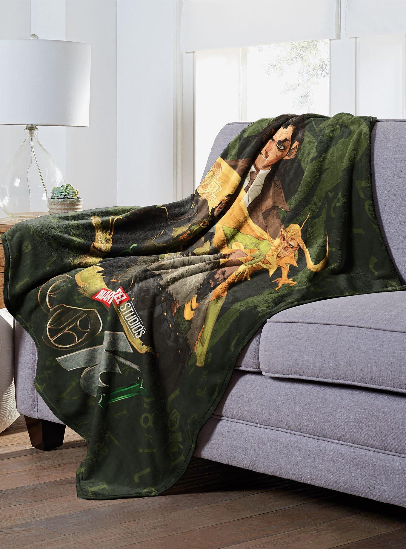 Marvel Loki Crew Silk Touch Throw Blanket, , alternate