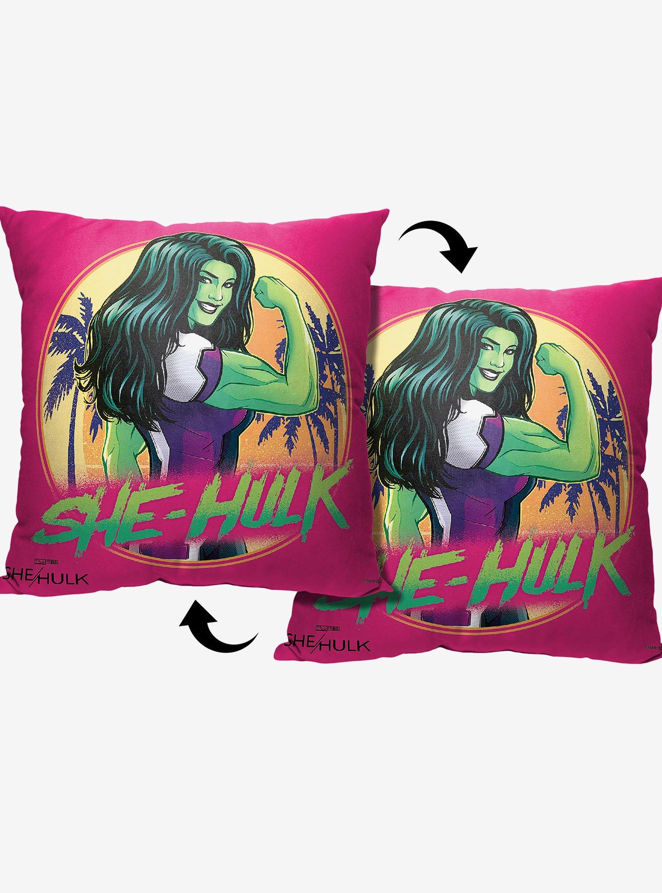 Marvel She Hulk Tropical She Hulk Printed Throw Pillow, , alternate