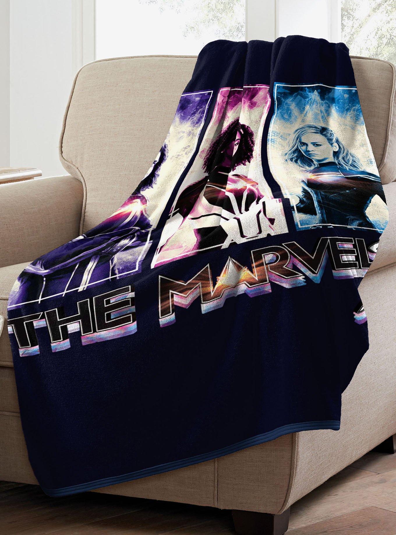 Marvel Three Marvels Micro Raschel Throw, , alternate