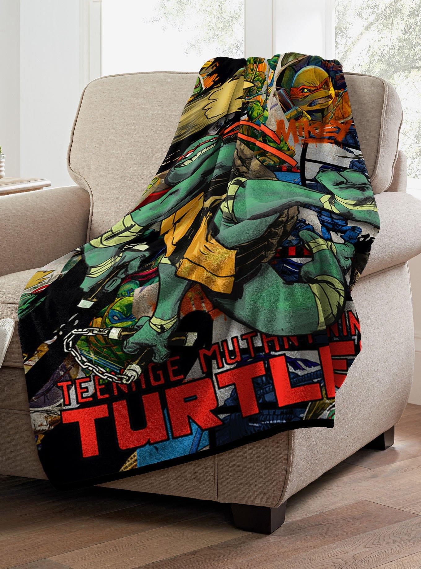 Teenage Mutant Ninja Turtles Flyin Mikey Micro Raschel Throw, , alternate