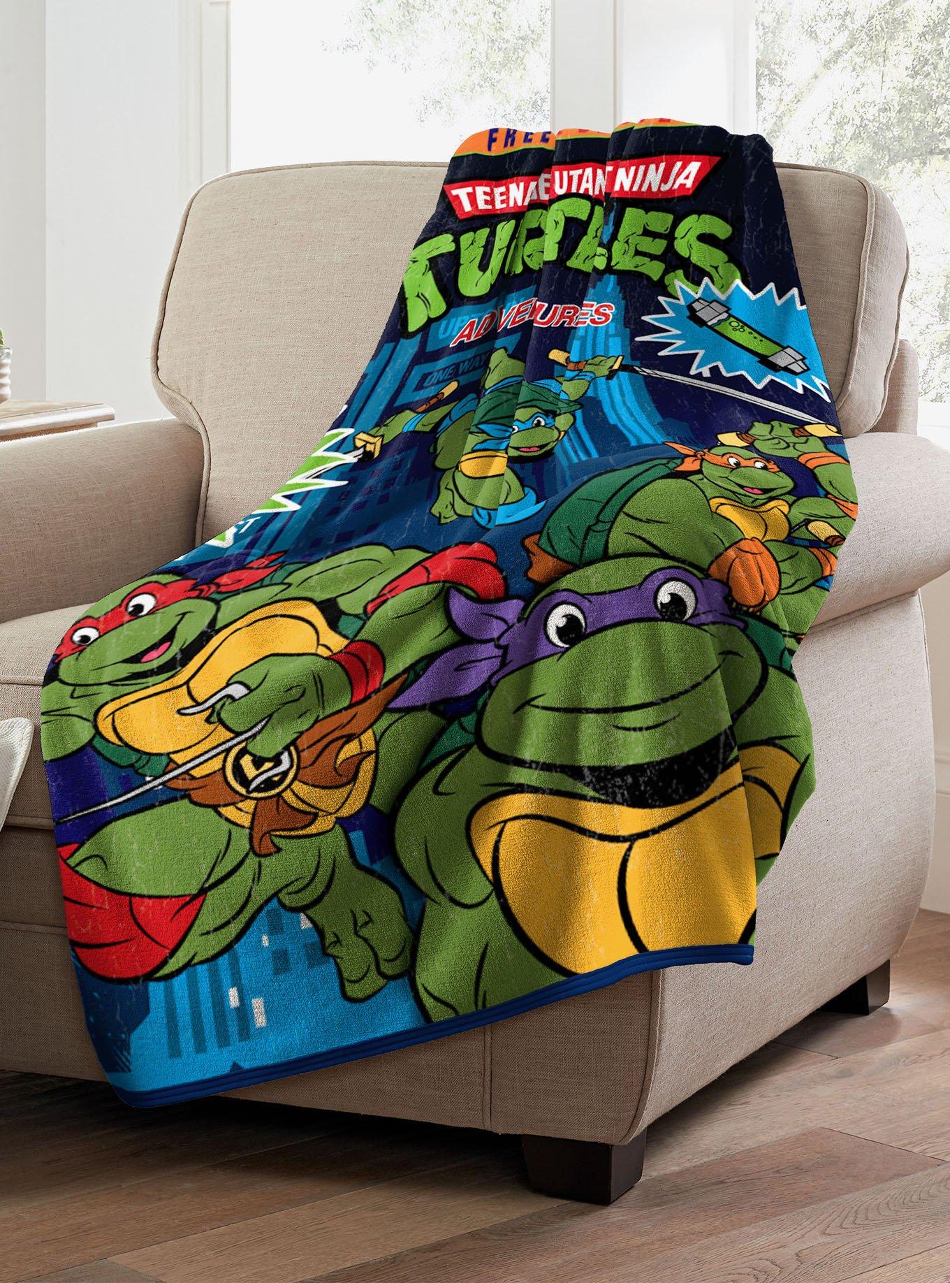 Teenage Mutant Ninja Turtles Ooze Blaster Micro Raschel Throw, , alternate