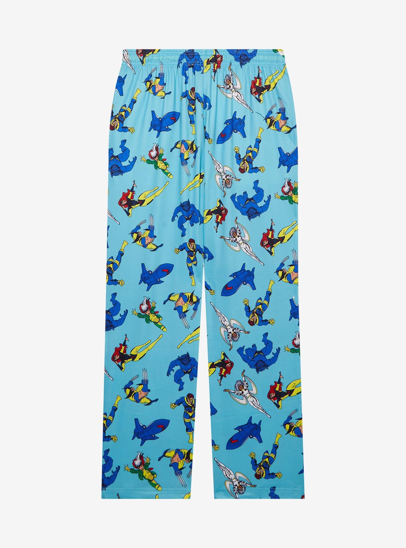 Marvel X-Men '97 Allover Print Sleep Pants — BoxLunch Exclusive, BLUE, alternate