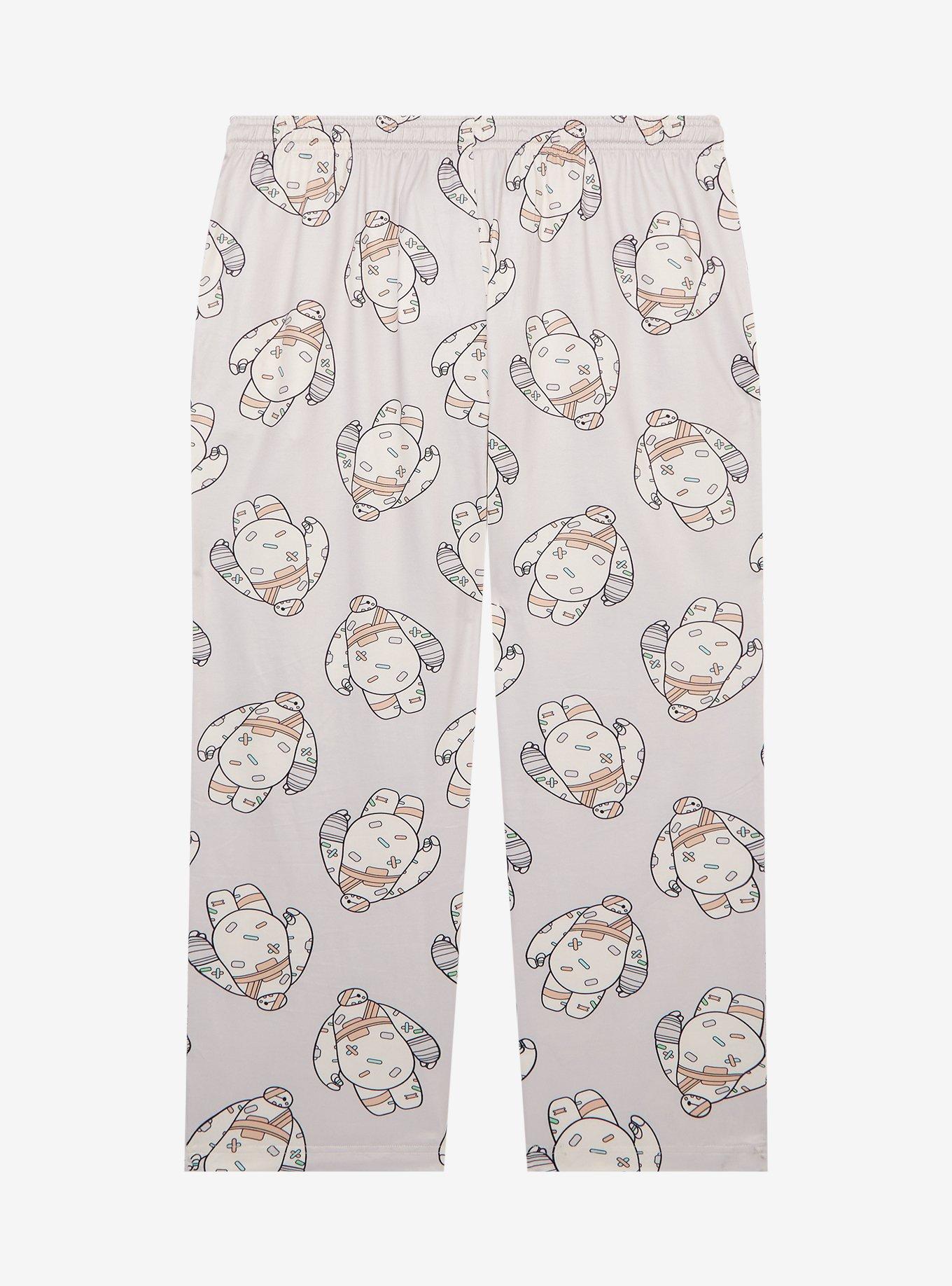 Big Hero 6 Baymax Bandage Allover Print Women's Plus Size Sleep Pants - BoxLunch Exclusive, , hi-res