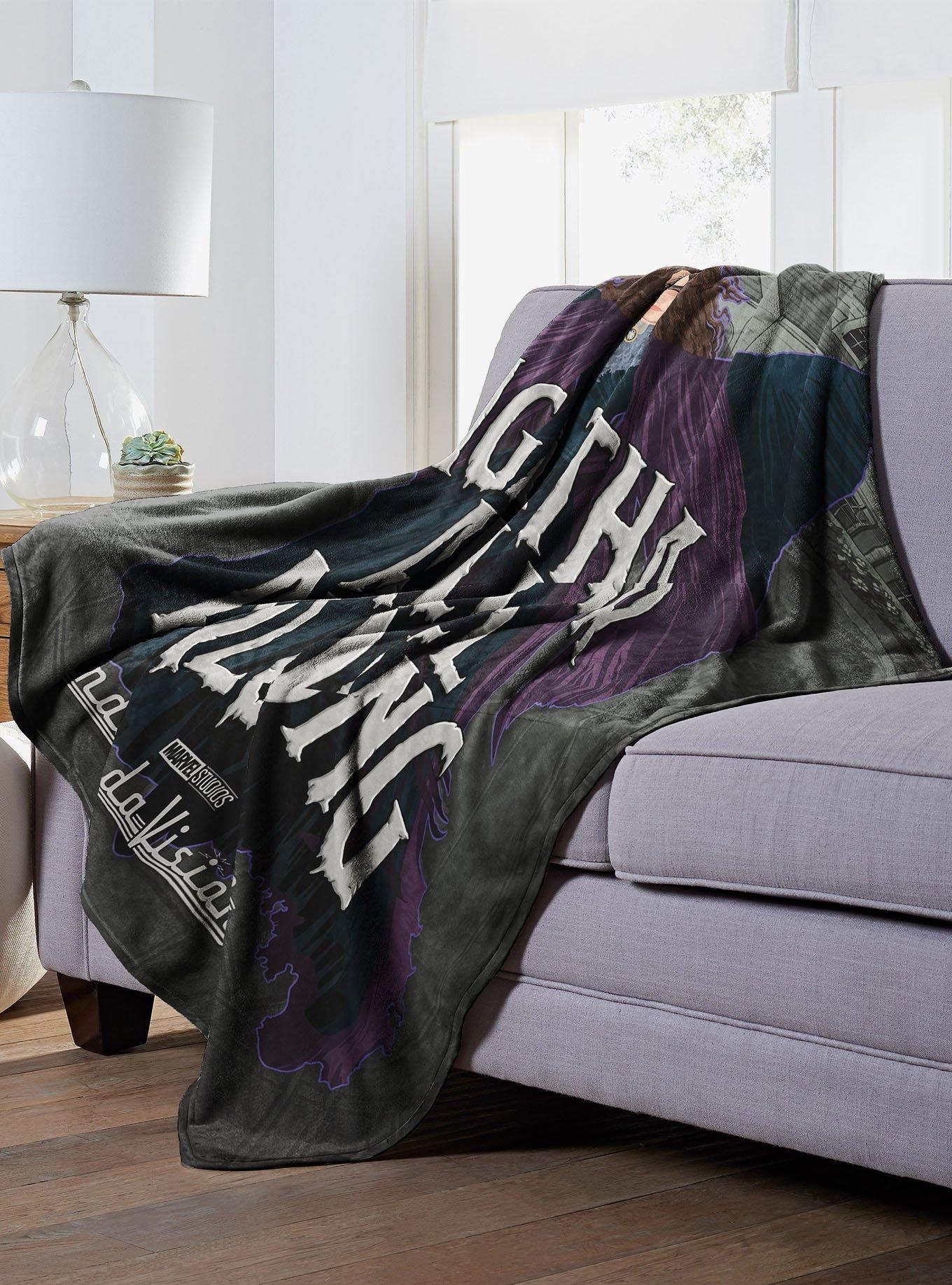 Marvel Wandavision Westview Agatha Silk Touch Throw Blanket