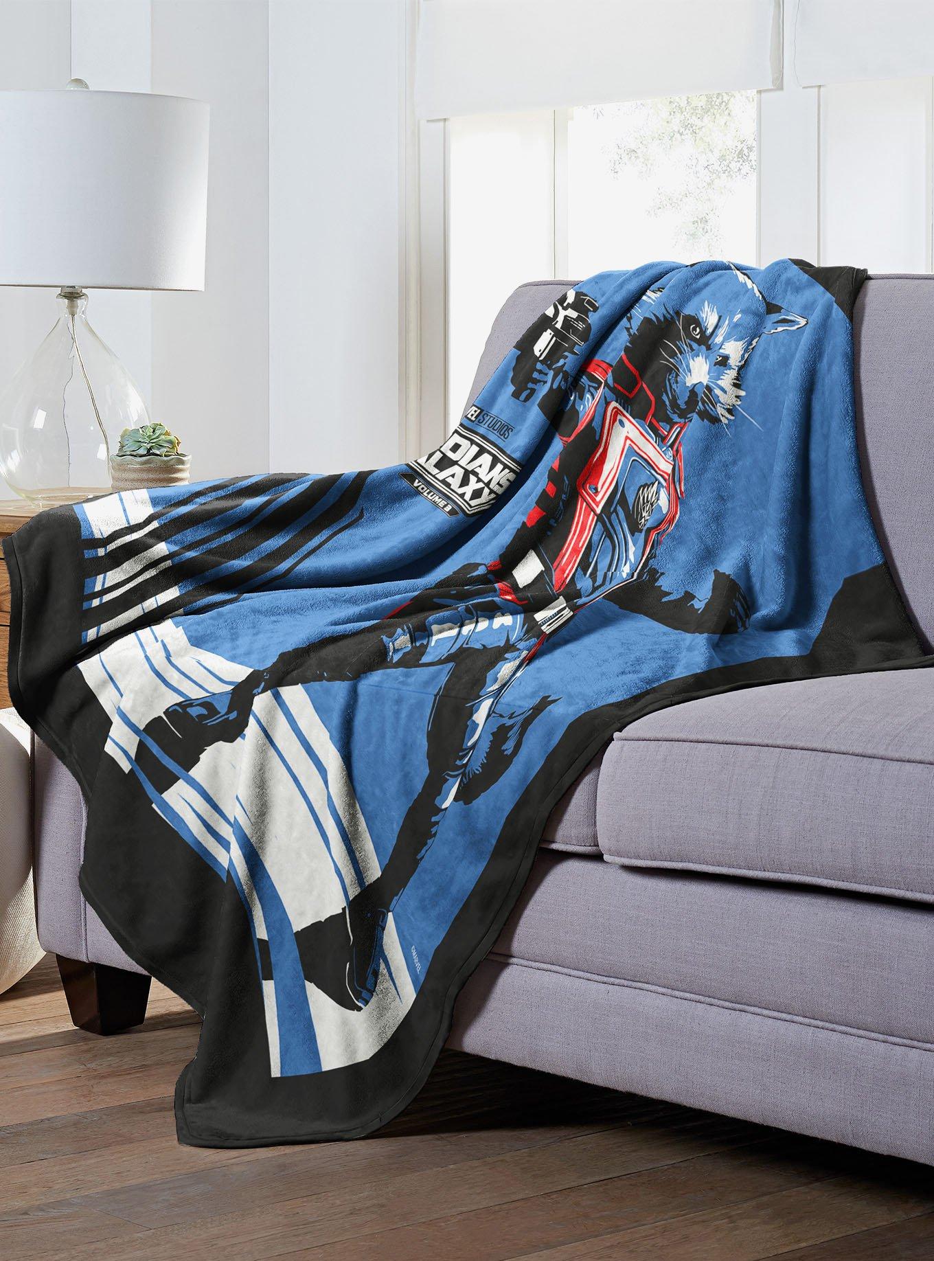 Marvel Guardians of the Galaxy 3 Raccoon Guardian Silk Touch Throw, , hi-res