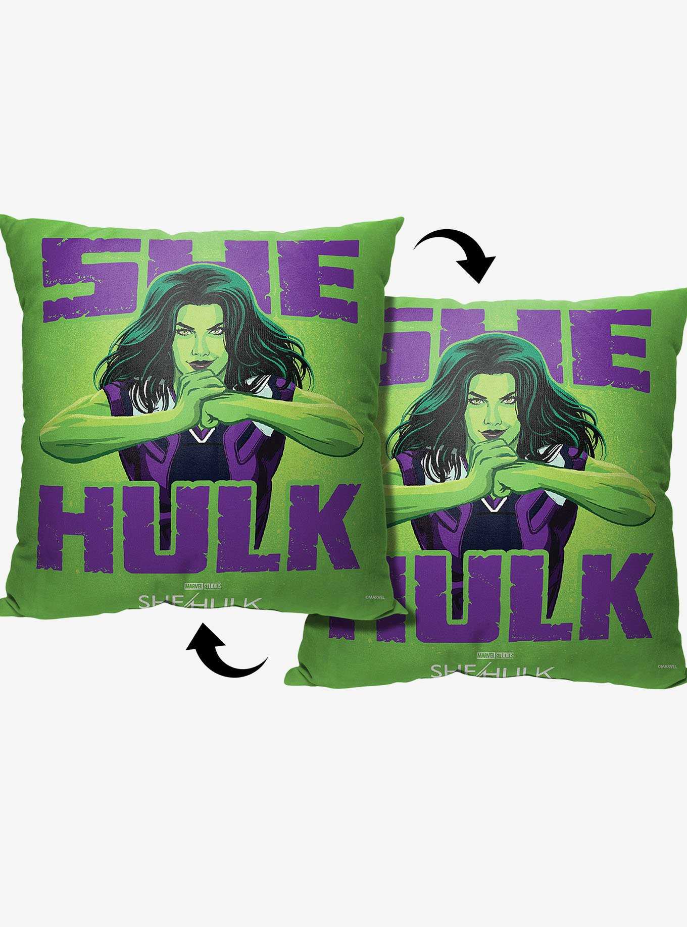 Marvel She Hulk Smash Printed Throw Pillow, , hi-res