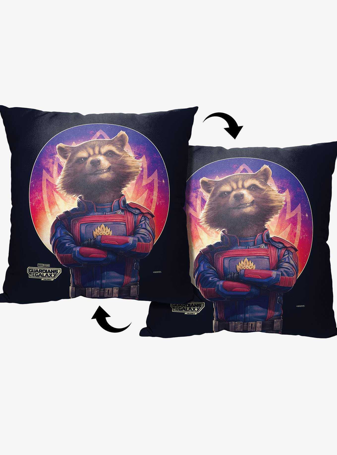 Marvel Guardians of the Galaxy 3 Rocket Galaxy Printed Throw Pillow, , hi-res