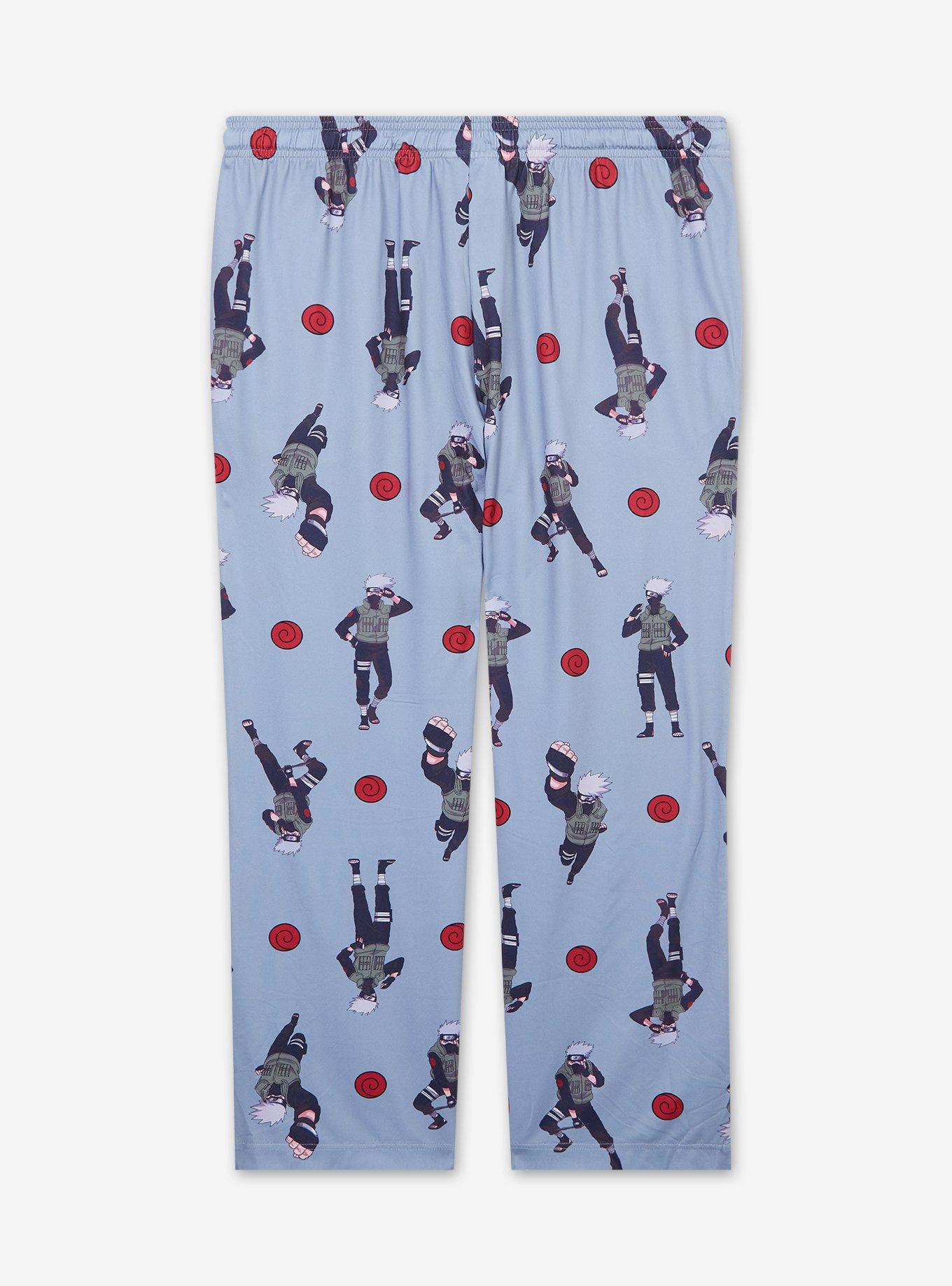 Naruto Shippuden Kakashi Hatake Allover Print Women's Plus Size Sleep Pants - BoxLunch Exclusive, , hi-res