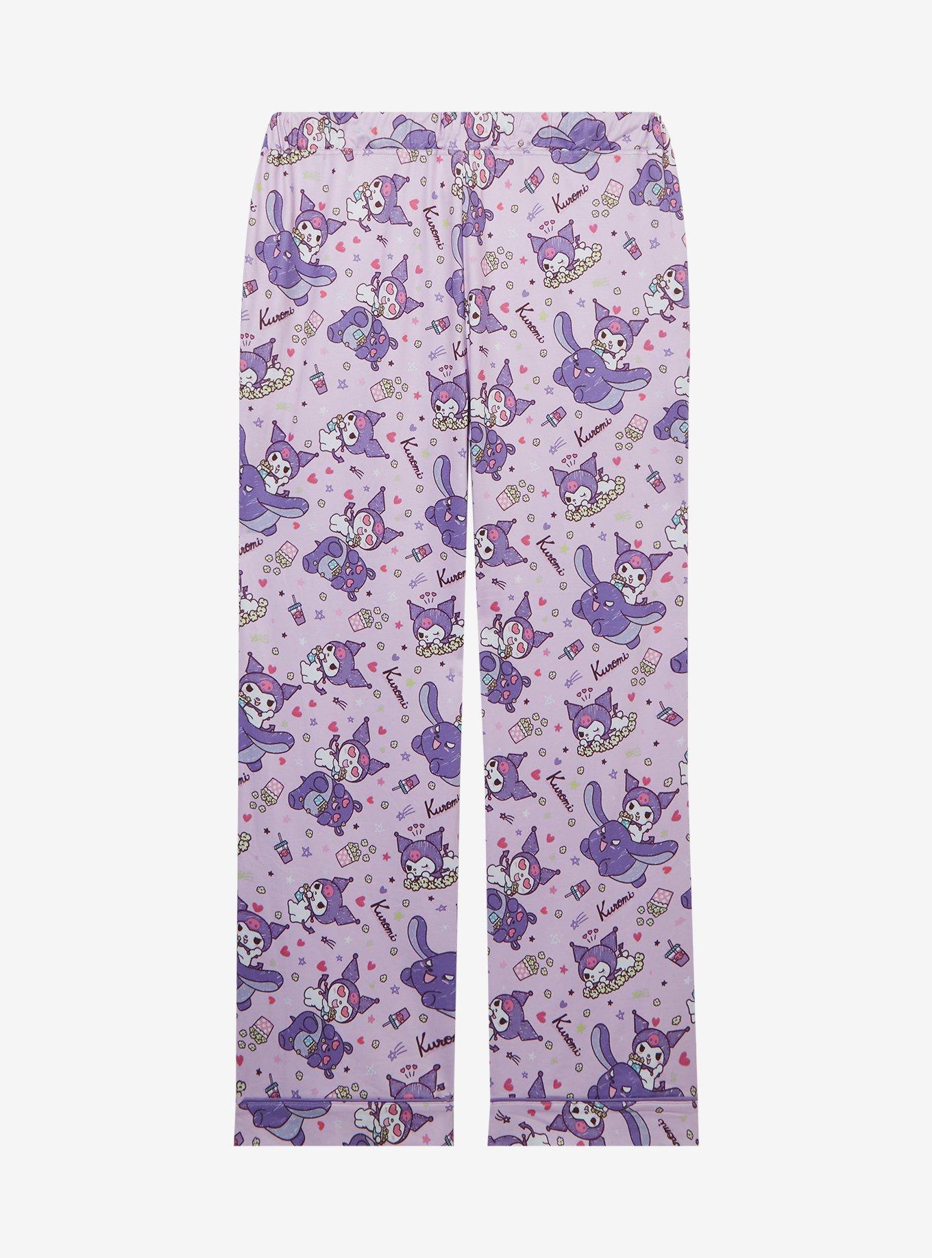 Sanrio Kuromi Sleepover Women's Sleep Pants &mdash; BoxLunch Exclusive, LAVENDER, alternate