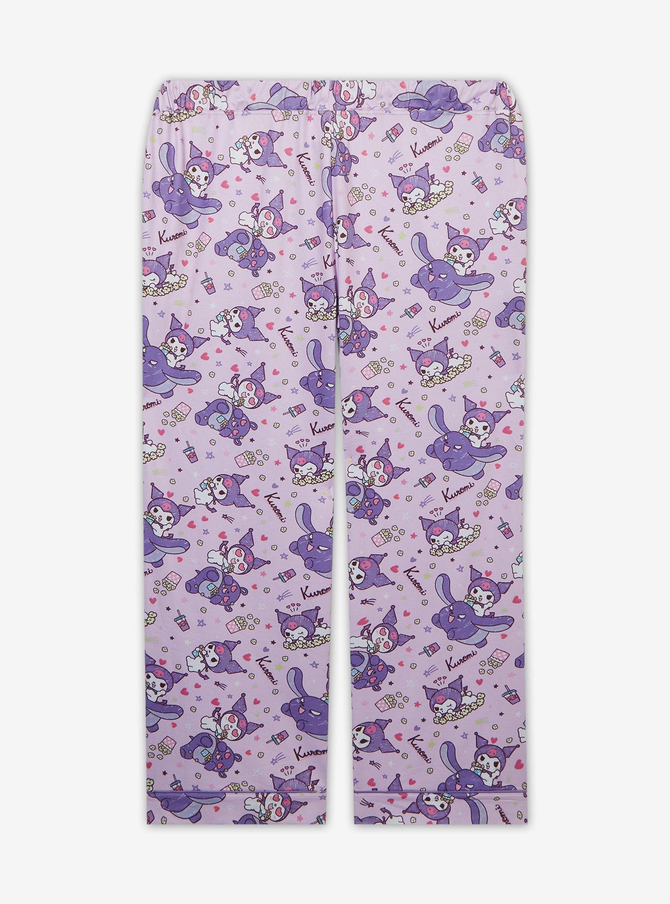 Sanrio Kuromi Sleepover Women's Plus Size Sleep Pants — BoxLunch Exclusive, LAVENDER, alternate