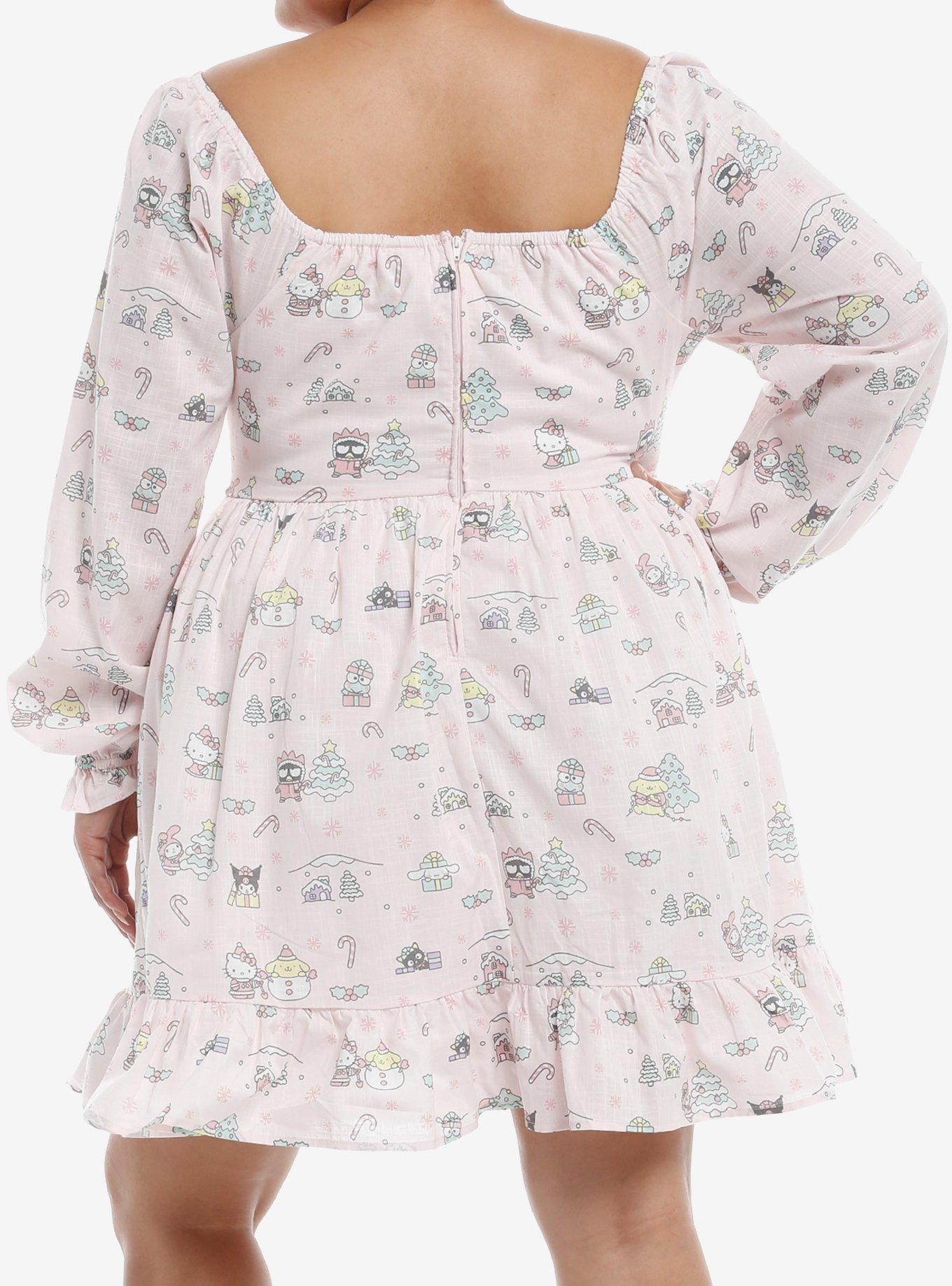 Hello Kitty And Friends Latte Bear Babydoll Dress Plus Size, , hi-res