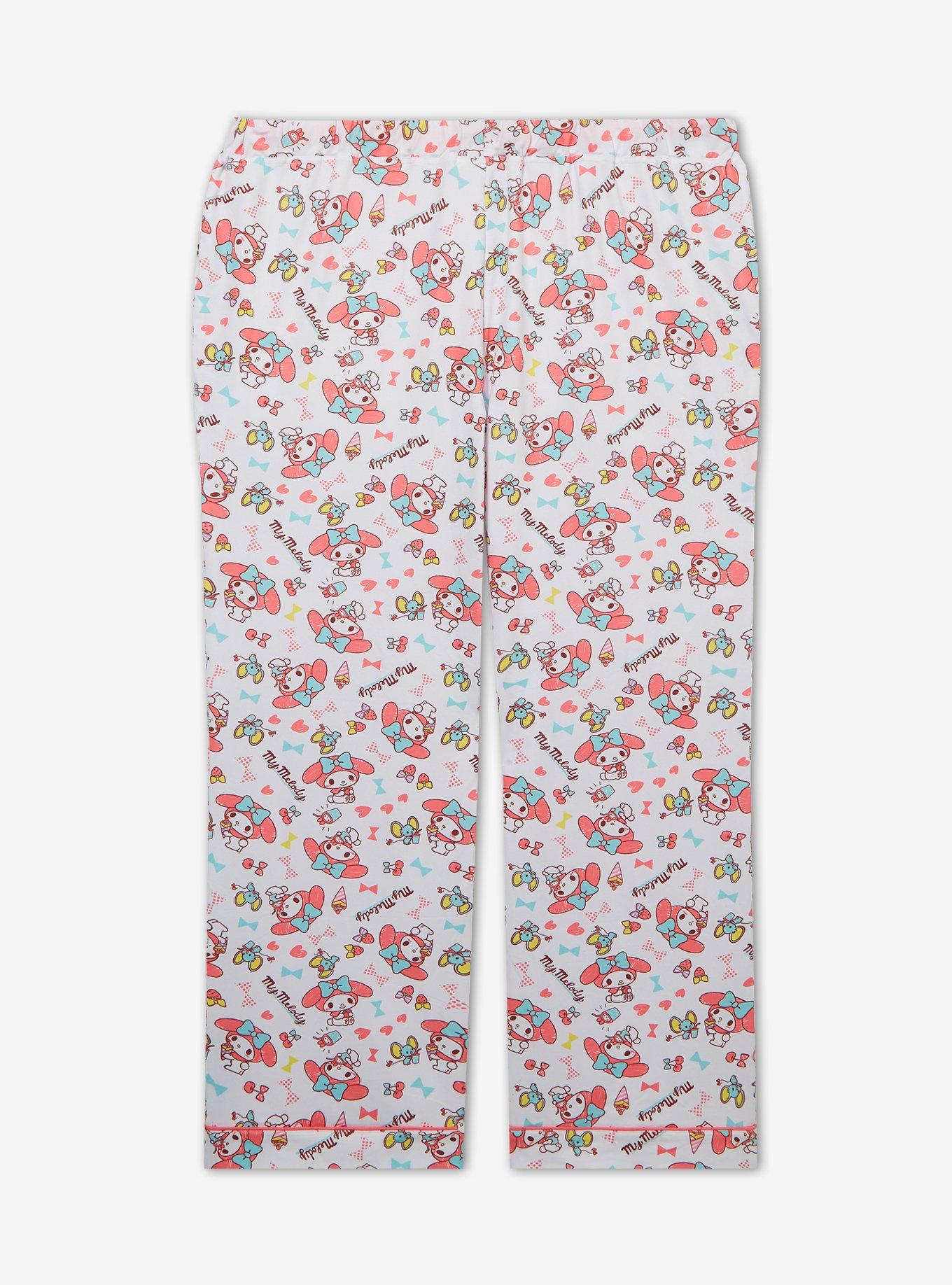 Sanrio My Melody Allover Print Women's Plus Size Sleep Pants - BoxLunch Exclusive, BRIGHT WHITE, alternate