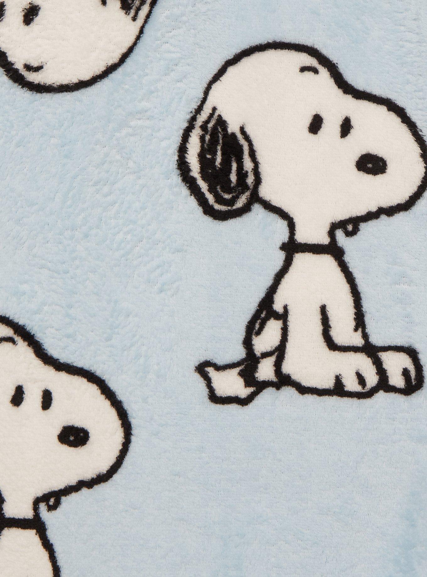 Peanuts Snoopy Allover Print Plush Sleep Pants — BoxLunch Exclusive, BLUE, alternate