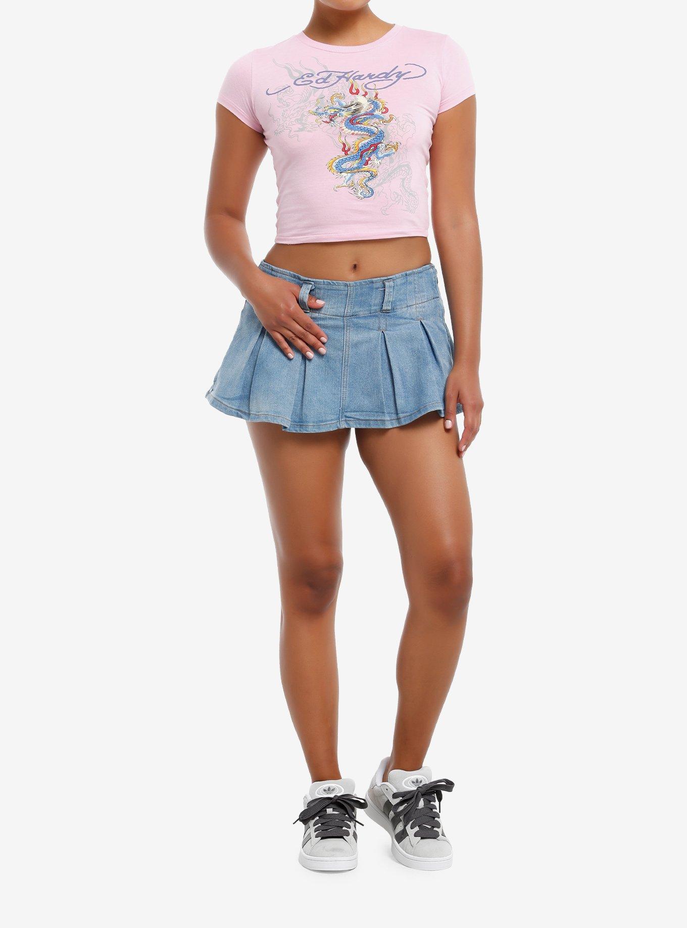 Ed Hardy Dragon Pink Girls Baby T-Shirt, GREEN, alternate