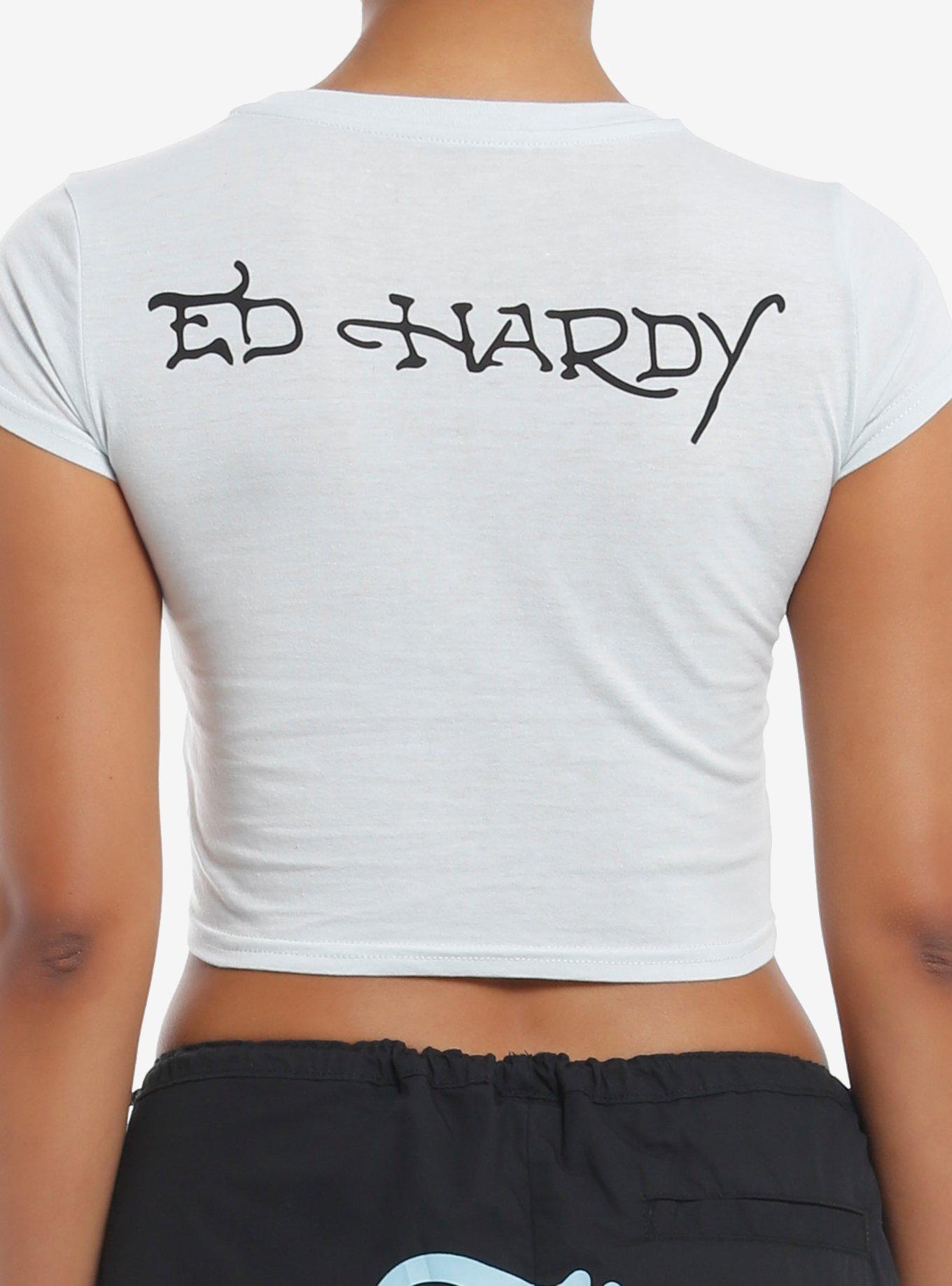Ed Hardy Once Wounded, Twice Shy Rhinestone Girls Baby T-Shirt, , hi-res