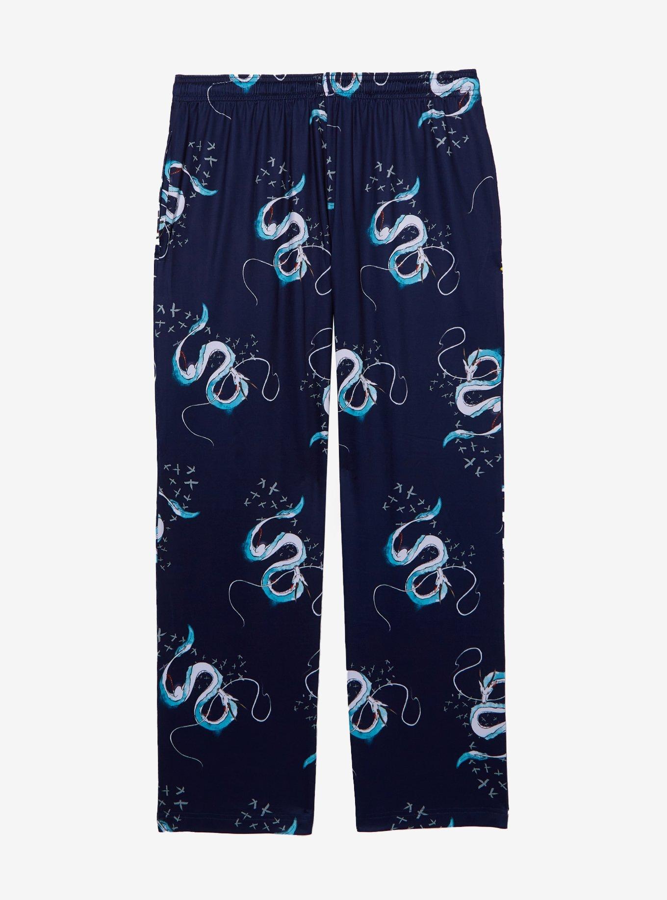 Studio Ghibli® Spirited Away Dragon Haku Allover Print Sleep Pants — BoxLunch Exclusive, , hi-res