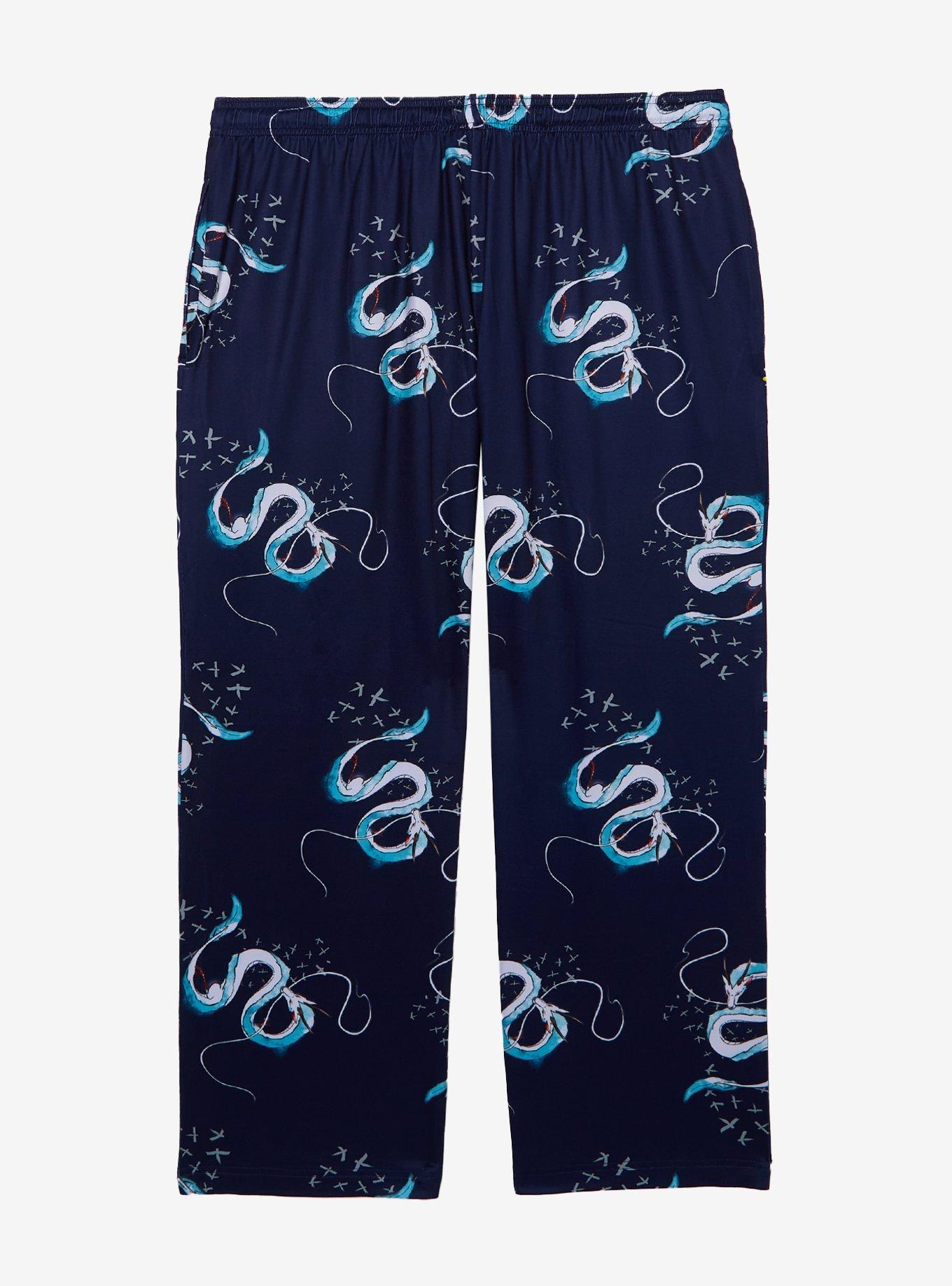 Studio Ghibli® Spirited Away Dragon Haku Allover Print Women's Plus Sleep Pants — BoxLunch Exclusive