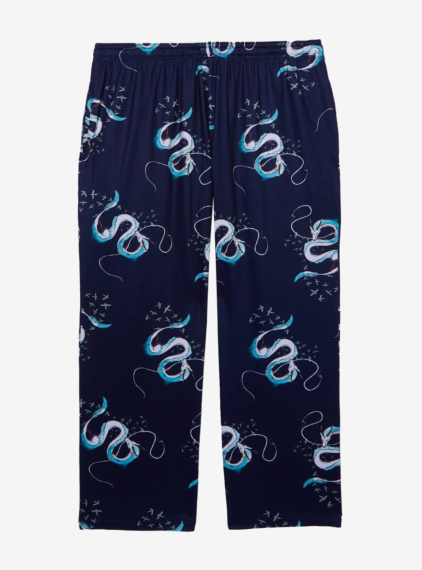 Studio Ghibli® Spirited Away Dragon Haku Allover Print Women's Plus Size Sleep Pants, , hi-res