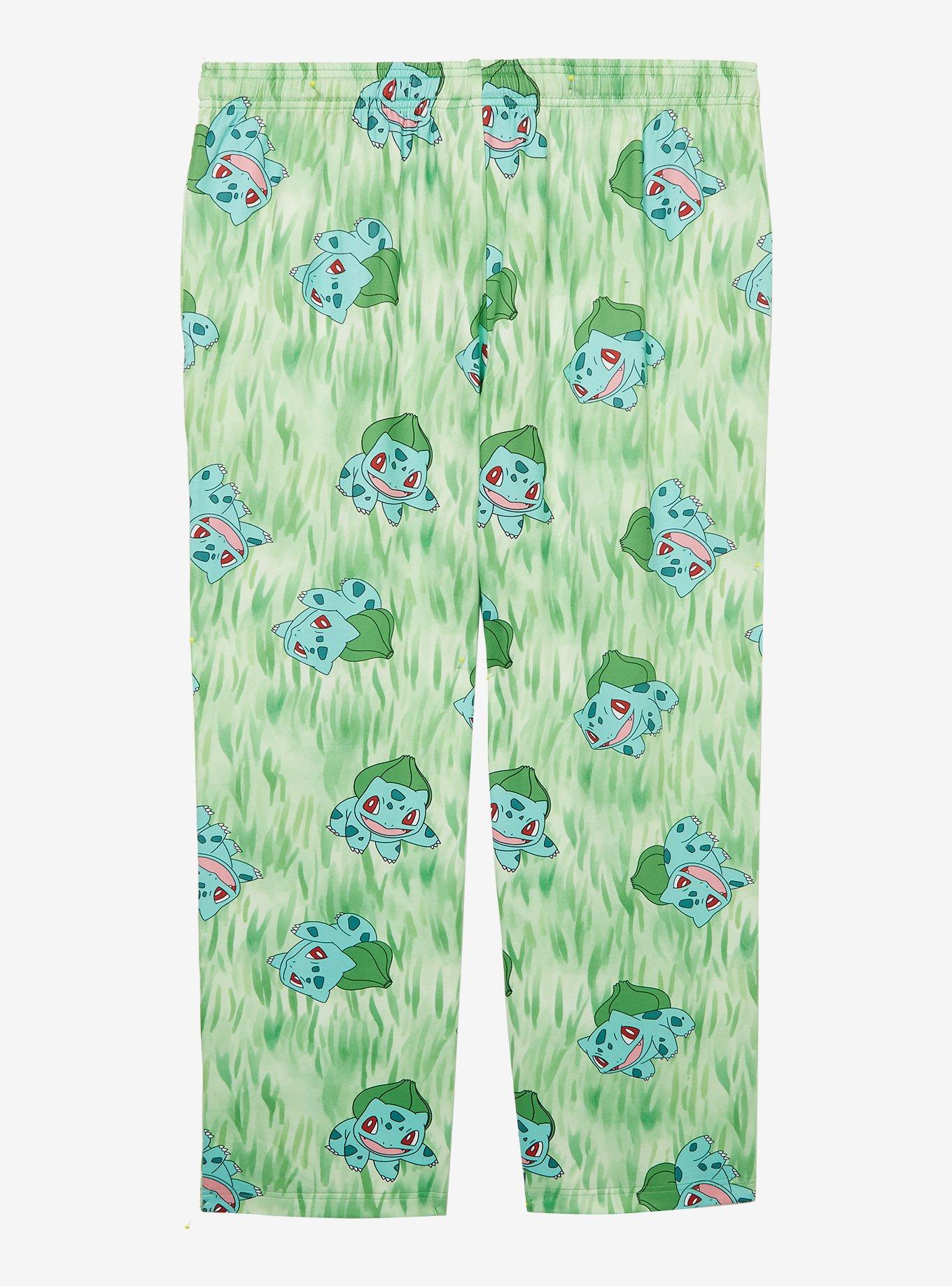 Pokémon Bulbasaur Allover Print Women's Plus Size Sleep Pants - BoxLunch Exclusive, , hi-res