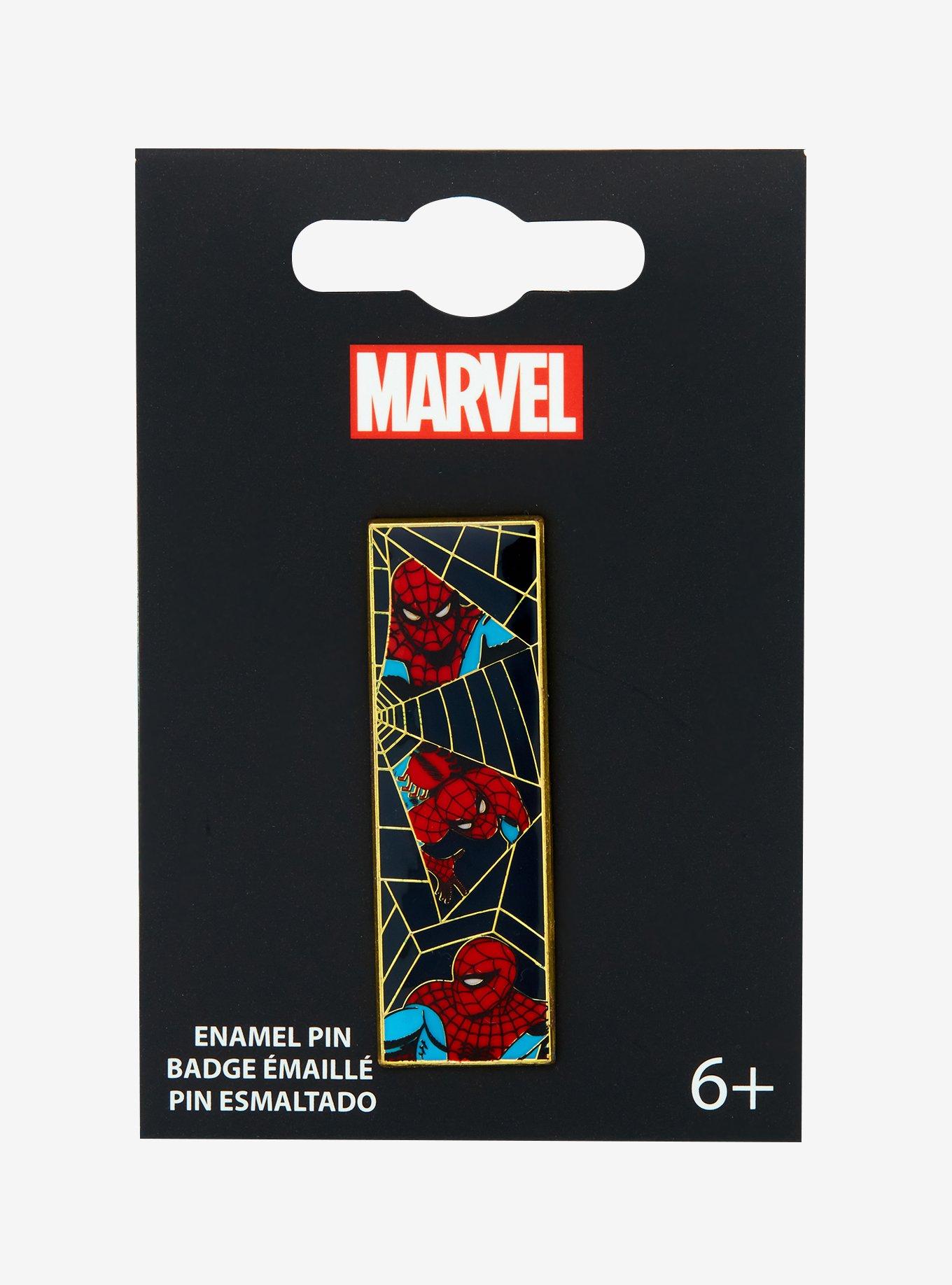 Loungefly Marvel Spider-Man Web Multi-Scene Enamel Pin — BoxLunch Exclusive, , hi-res